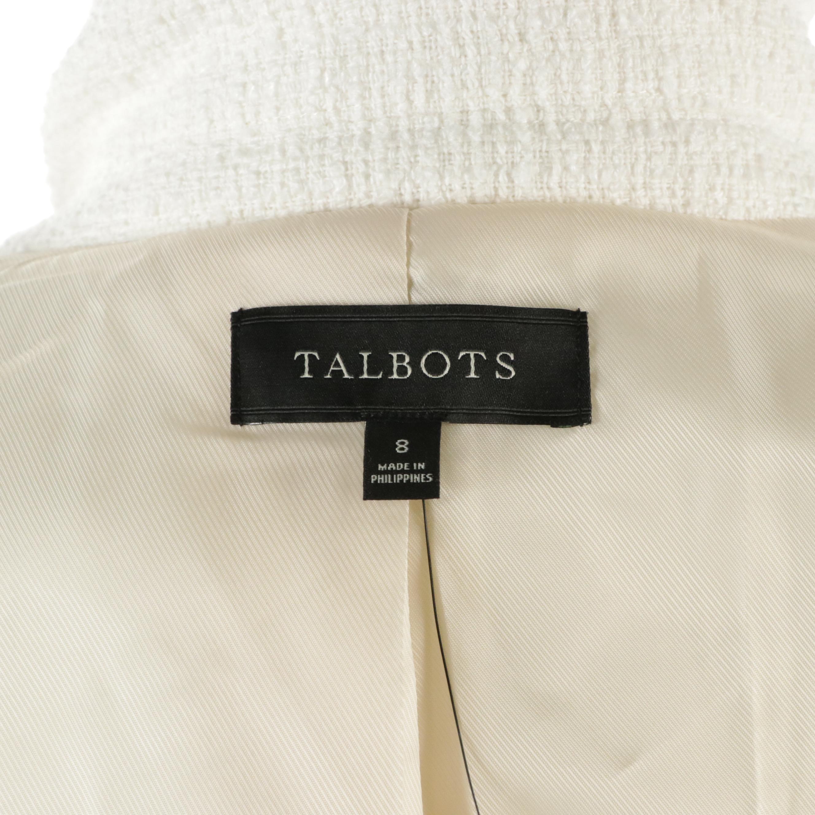 Talbots Little Black Dress with Woven Bouclé Jackets