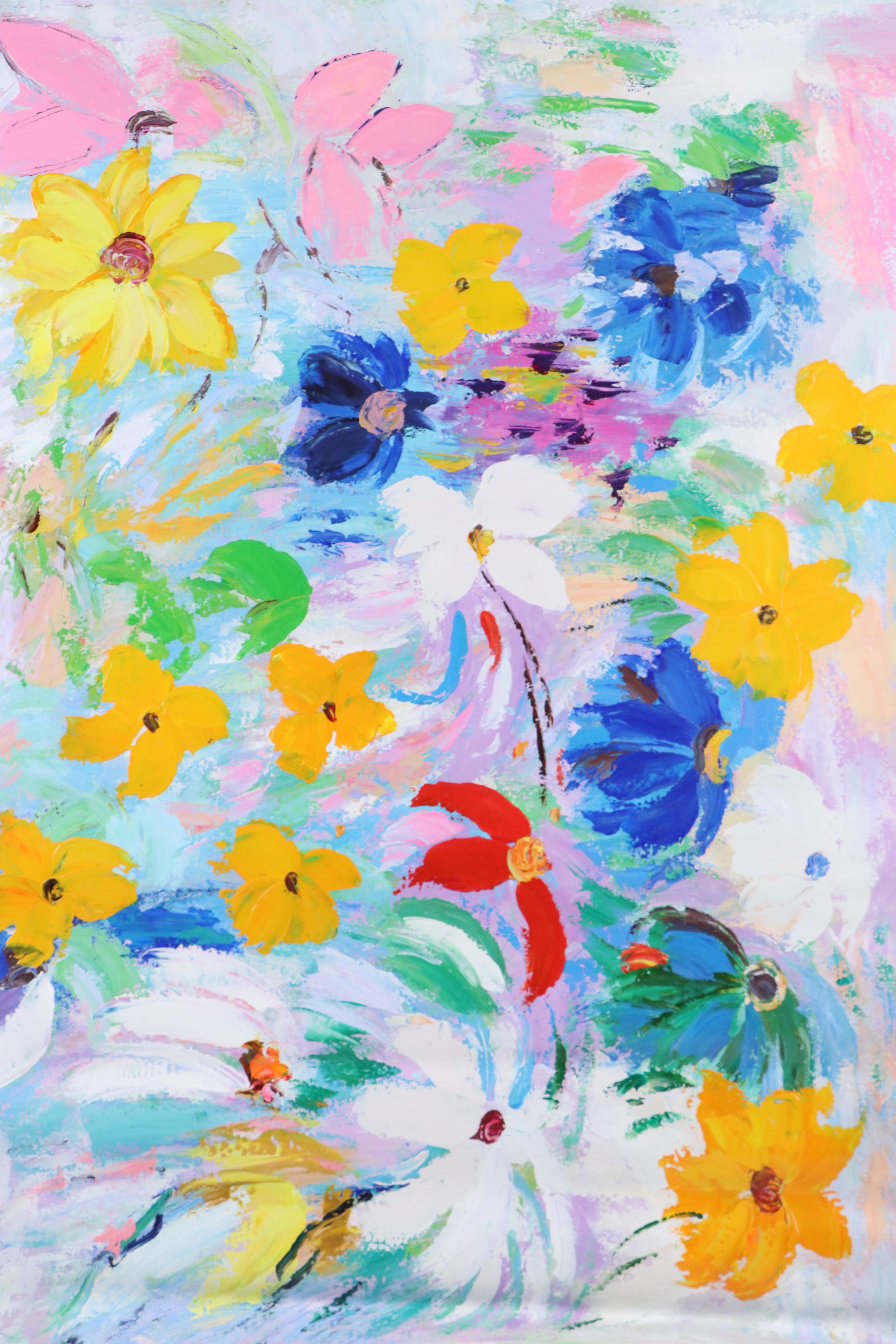 Zheng Floral Oil Painting, 21st Century