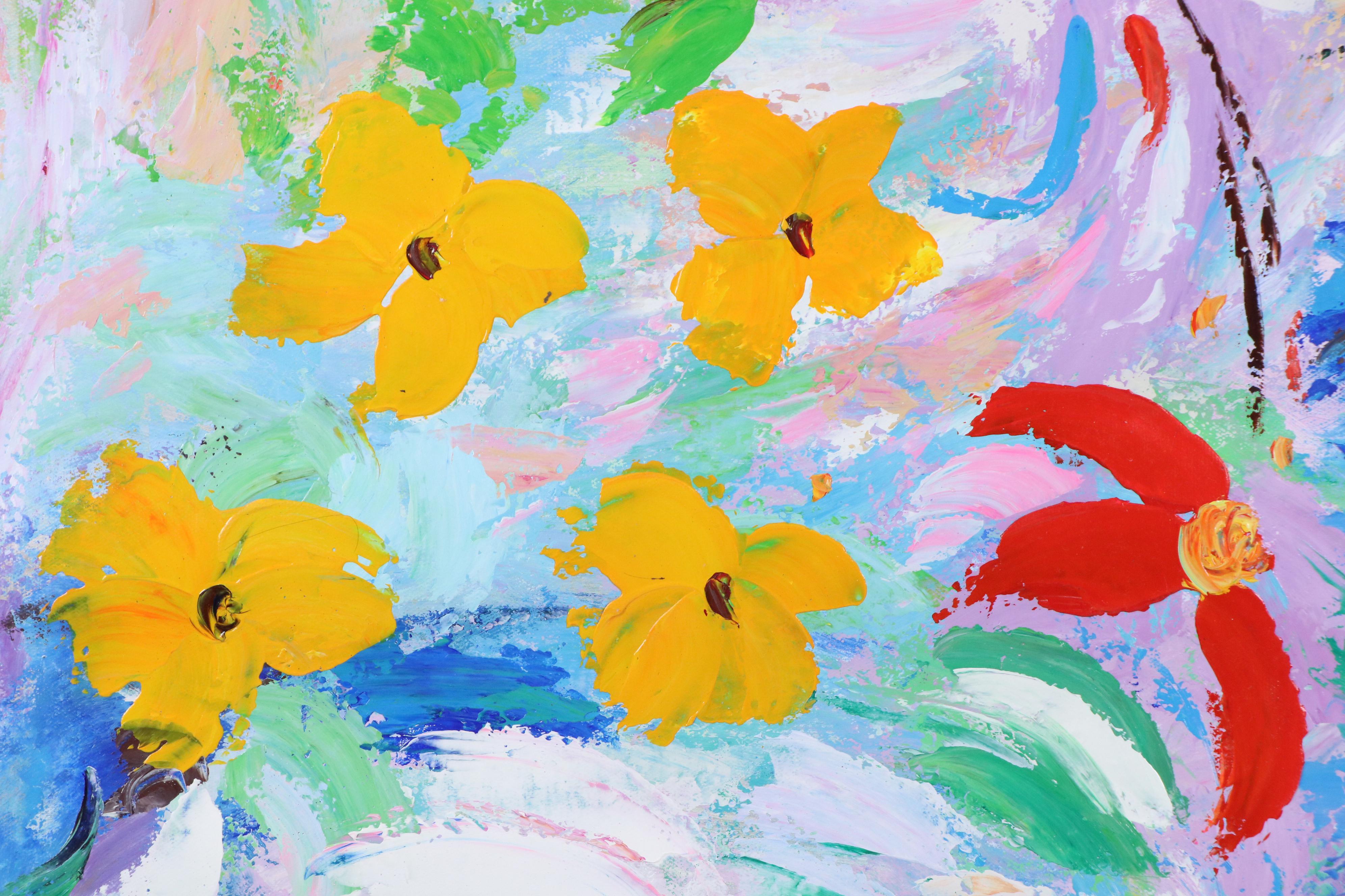 Zheng Floral Oil Painting, 21st Century