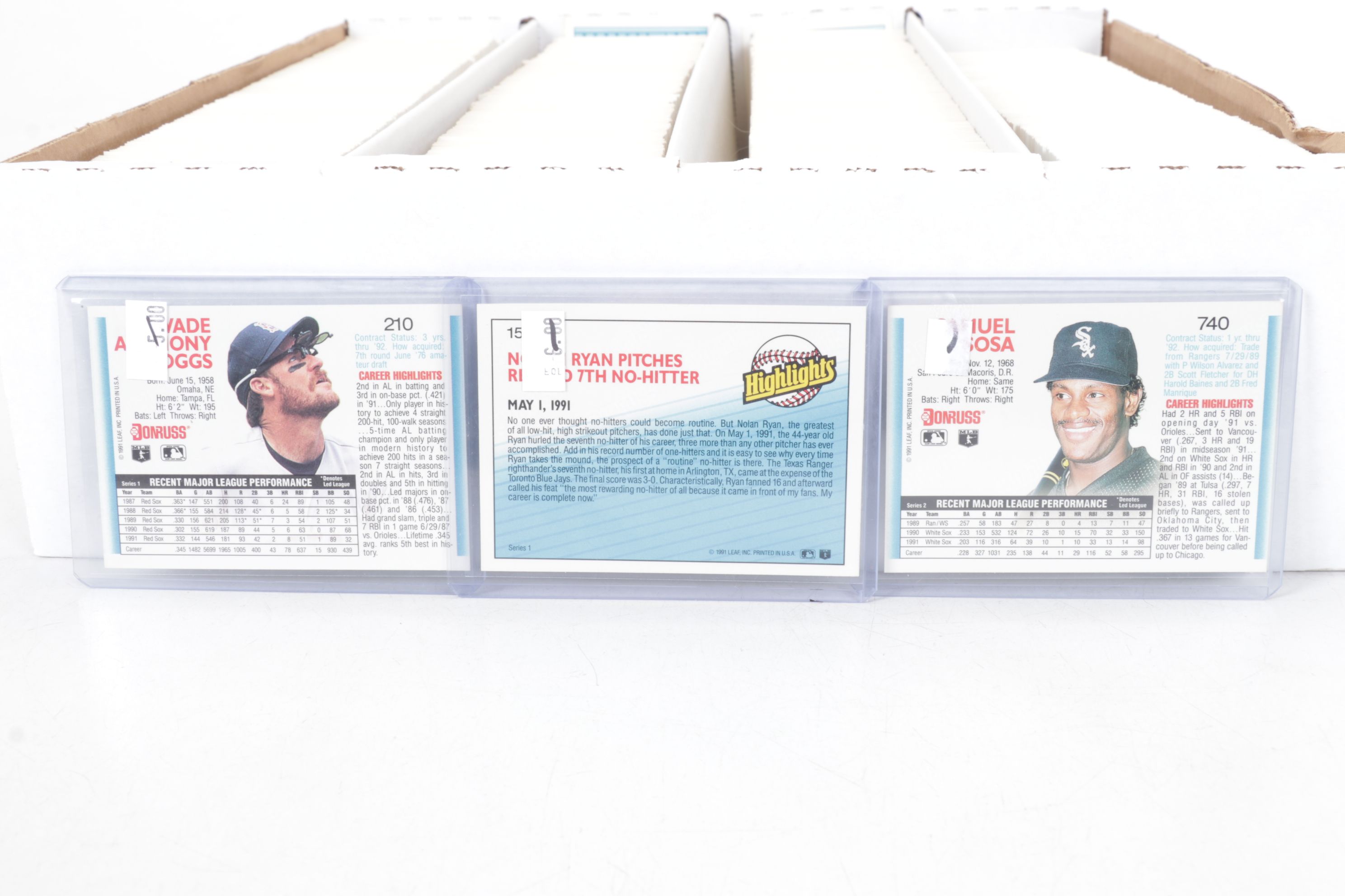 3,200 Mint Condition 1992 Donruss Cello Box Case Baseball Cards