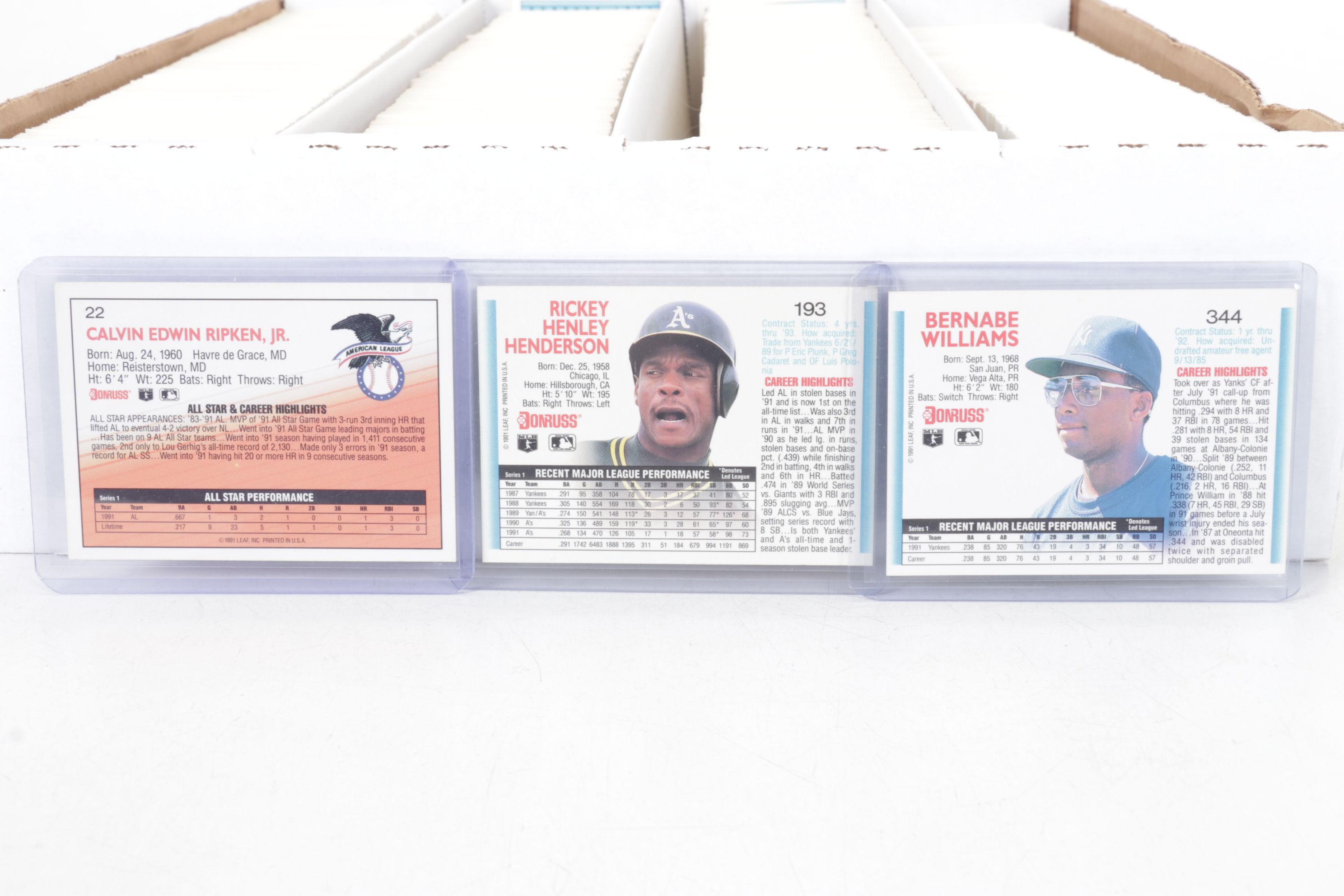 3,200 Mint Condition 1992 Donruss Cello Box Case Baseball Cards