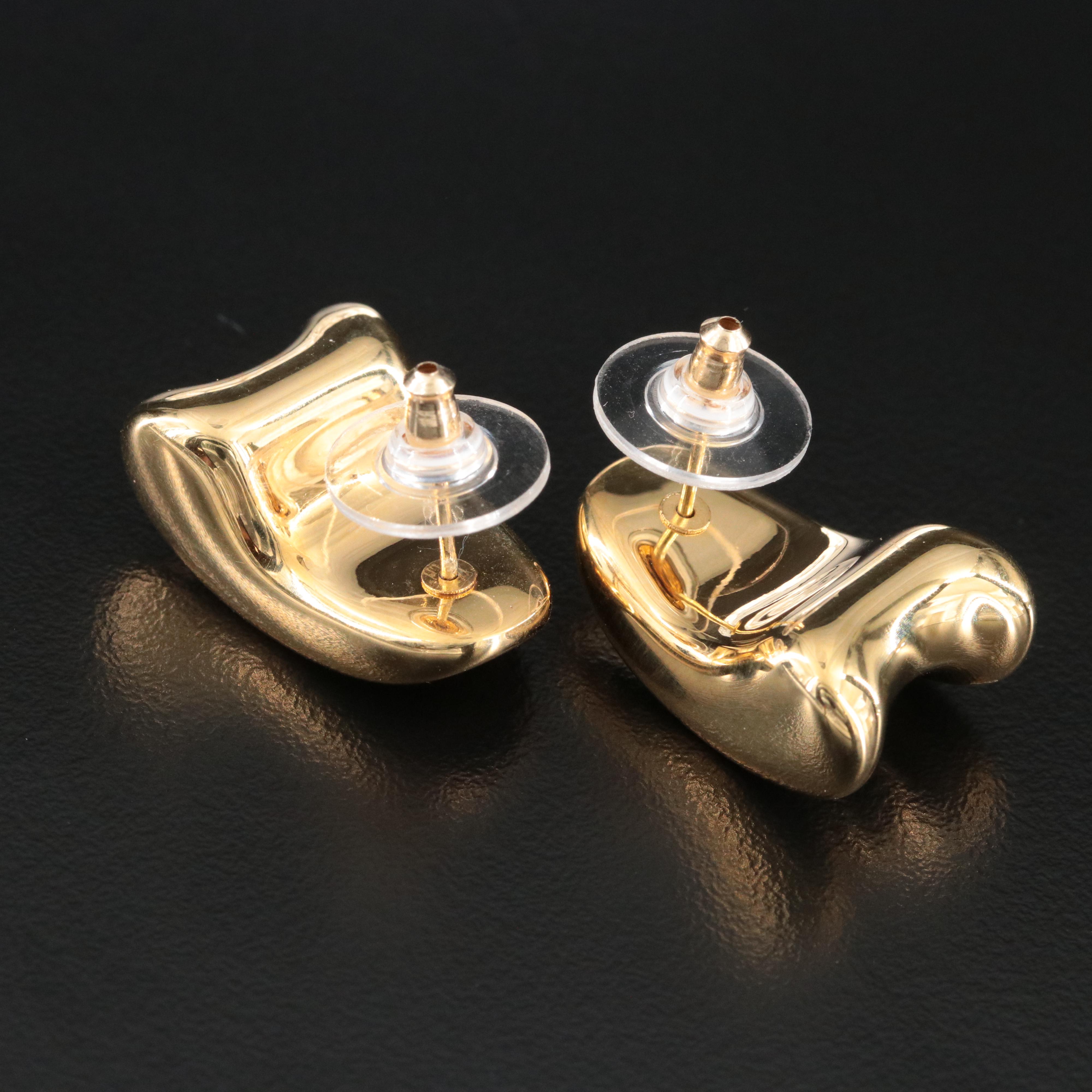 14K Milor Fluted Drop Earrings