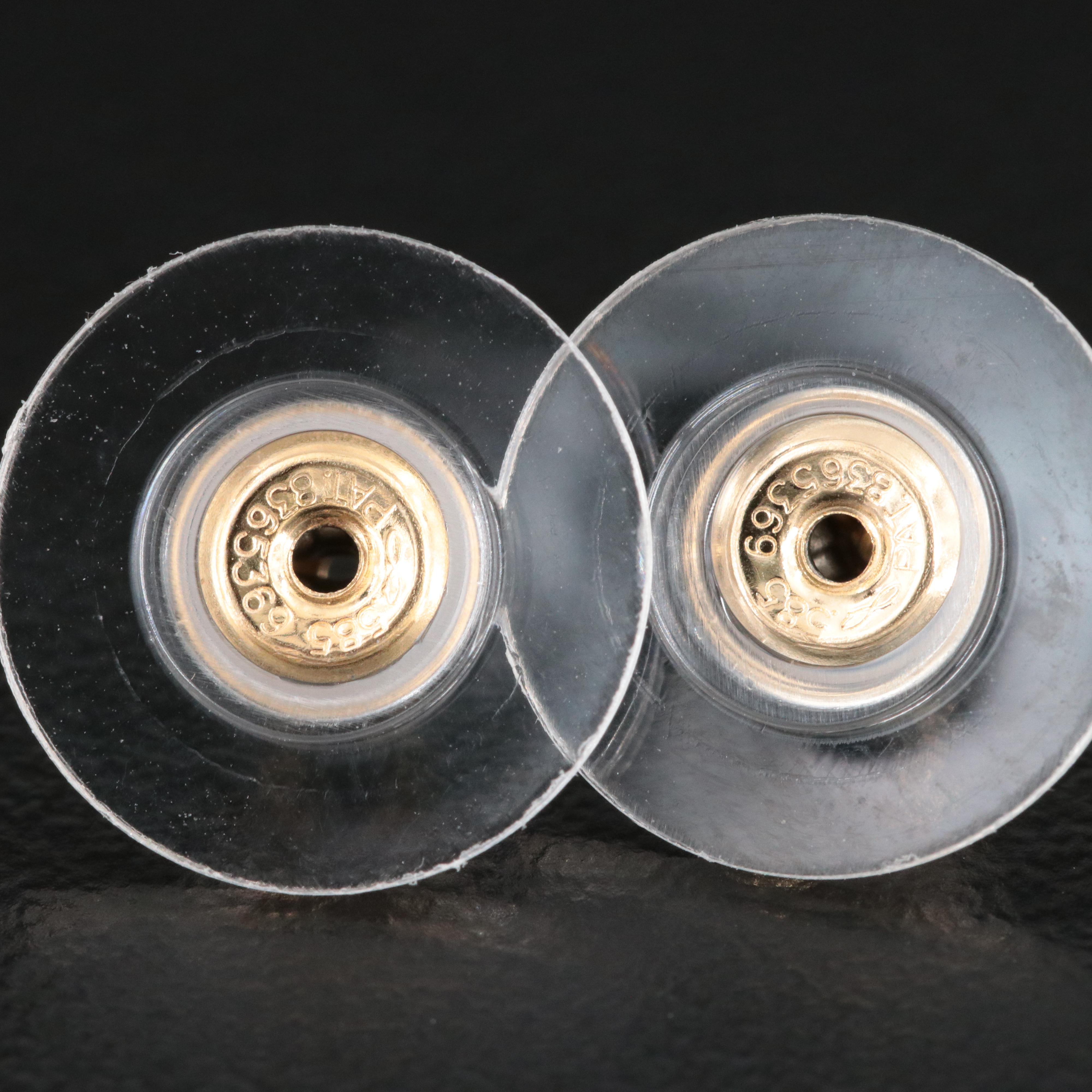 14K Milor Fluted Drop Earrings