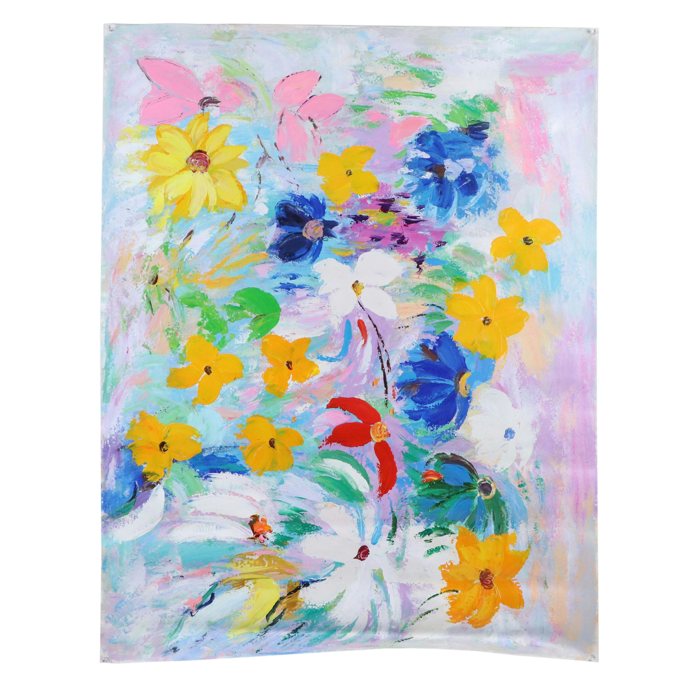 Zheng Floral Oil Painting, 21st Century