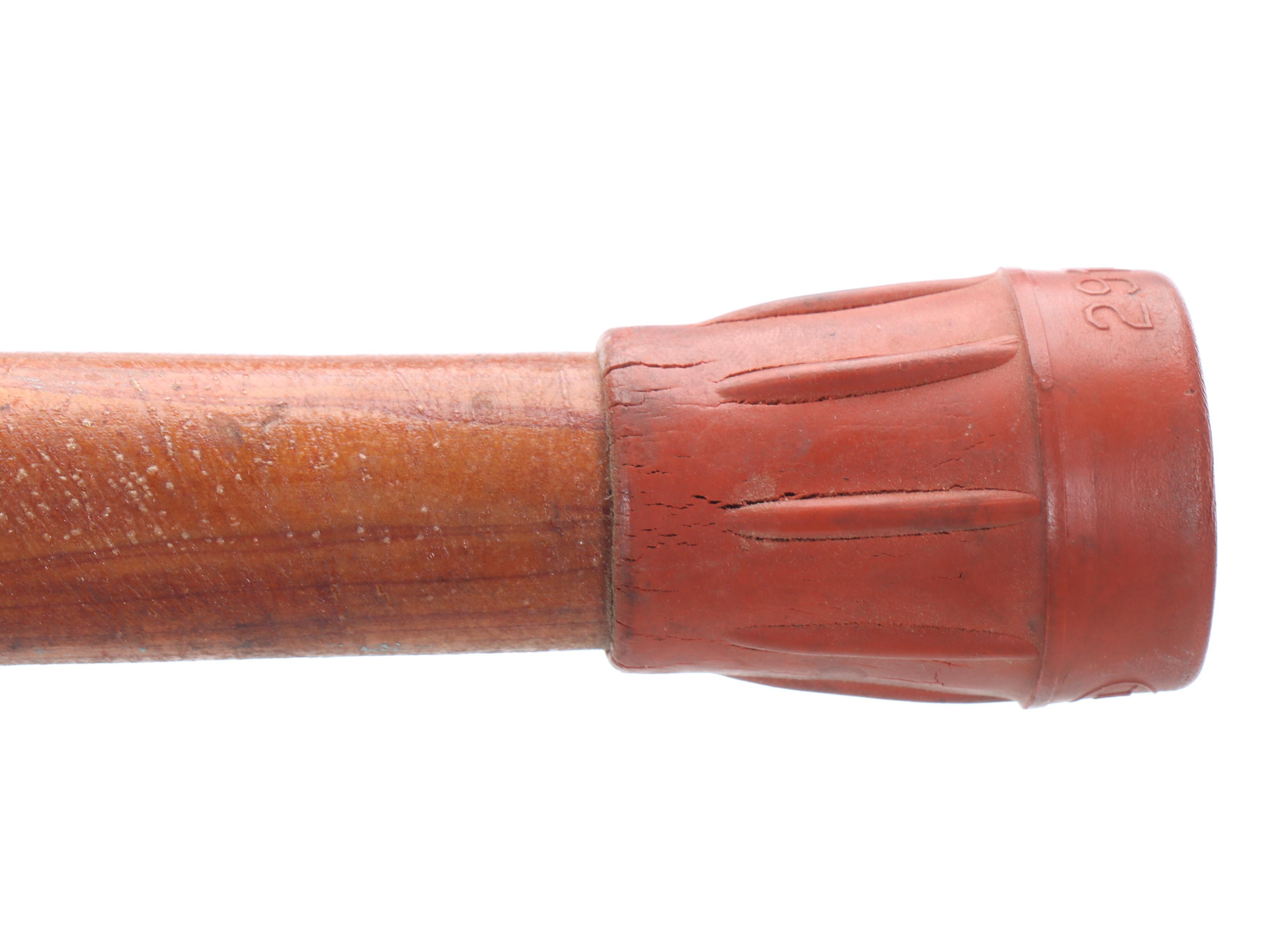 Folk Art Style Hand-Carved Wood Coiled Snake Cane