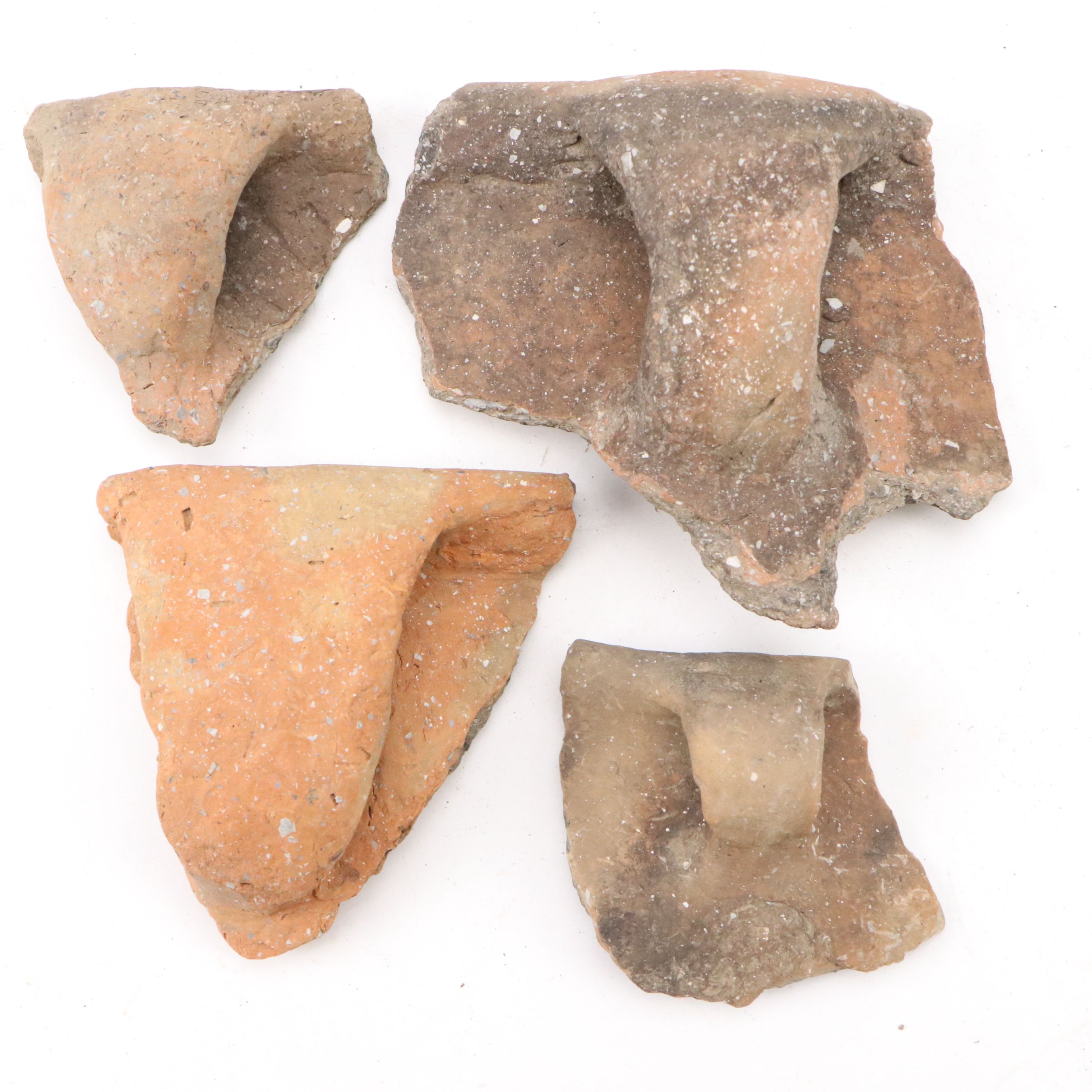 Fort Ancient Shell Tempered Ceramic Potsherds, 1000–1750 CE