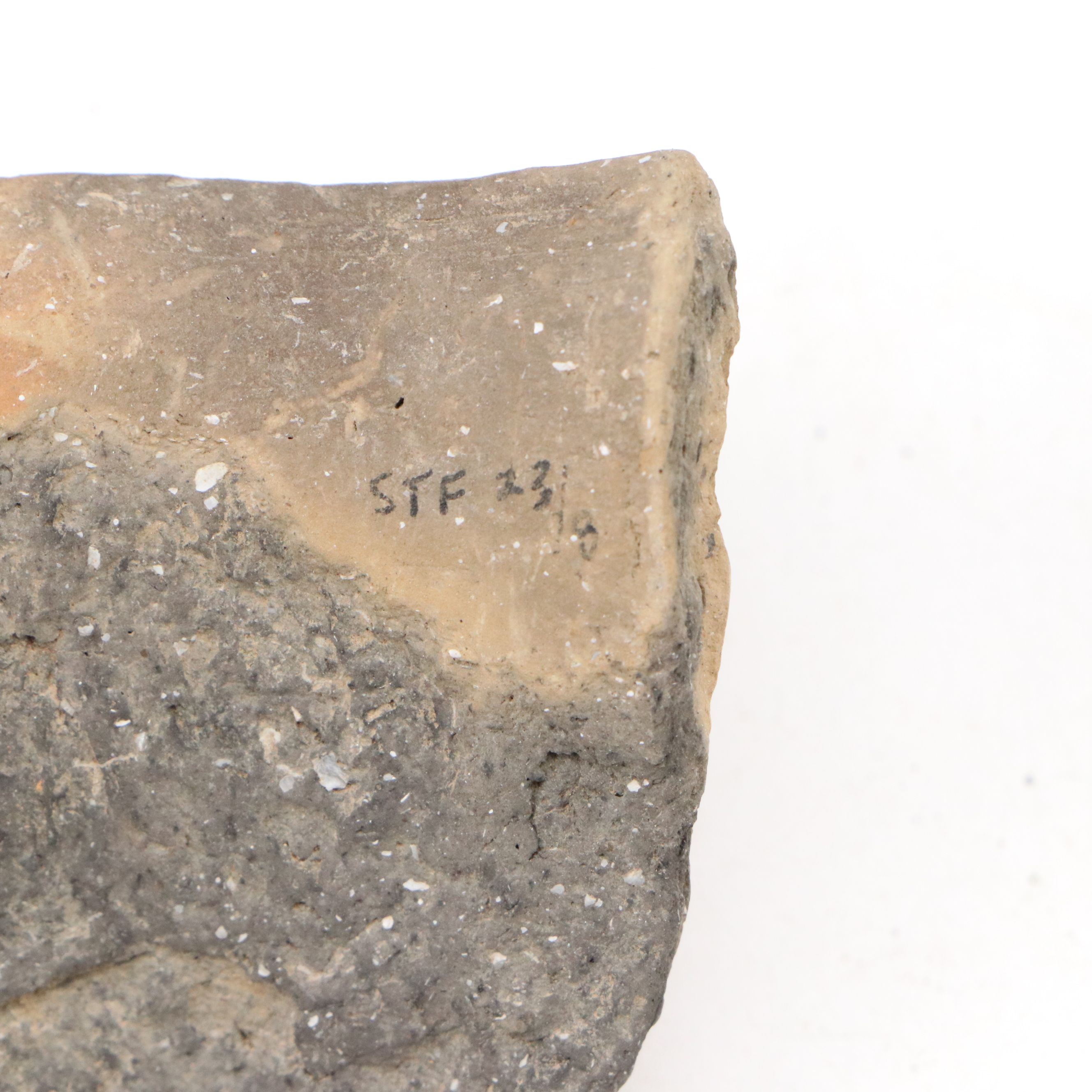 Fort Ancient Shell Tempered Ceramic Potsherds, 1000–1750 CE