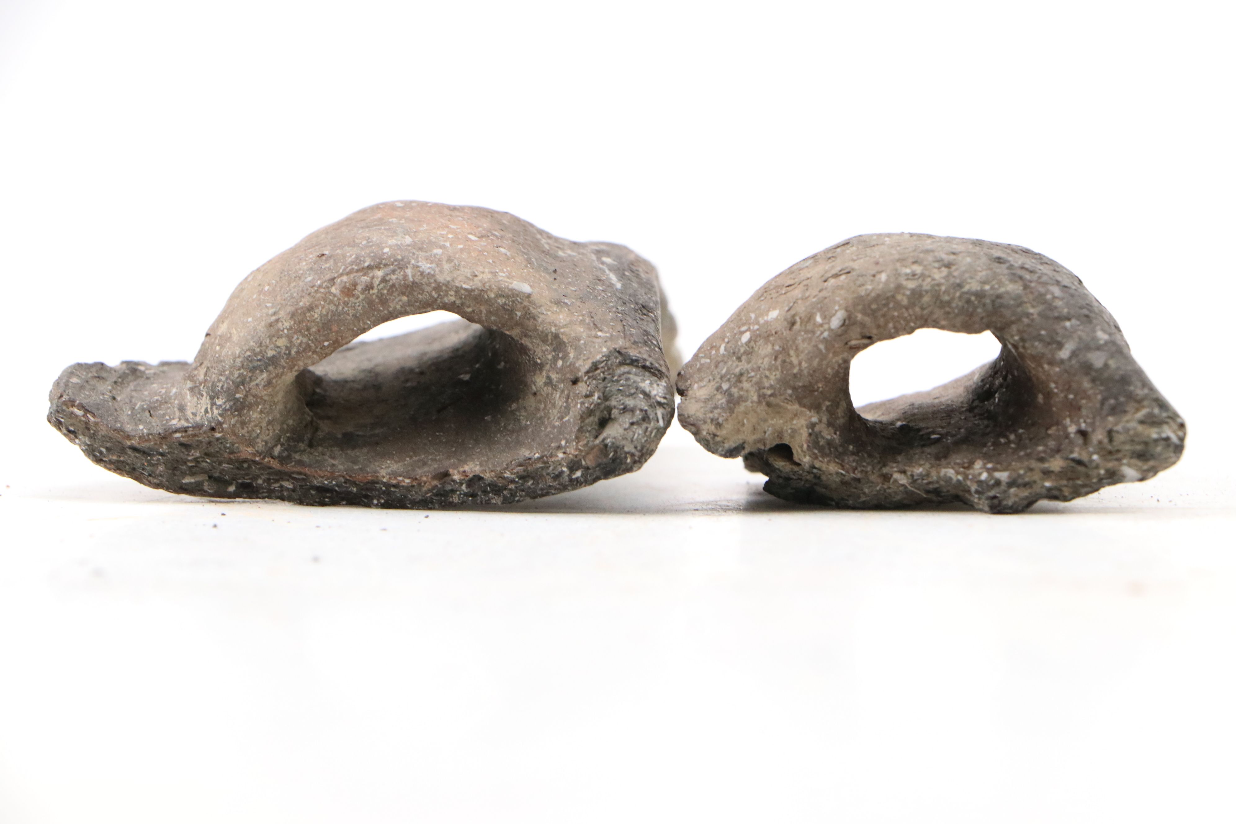 Fort Ancient Shell Tempered Ceramic Potsherds, 1000–1750 CE