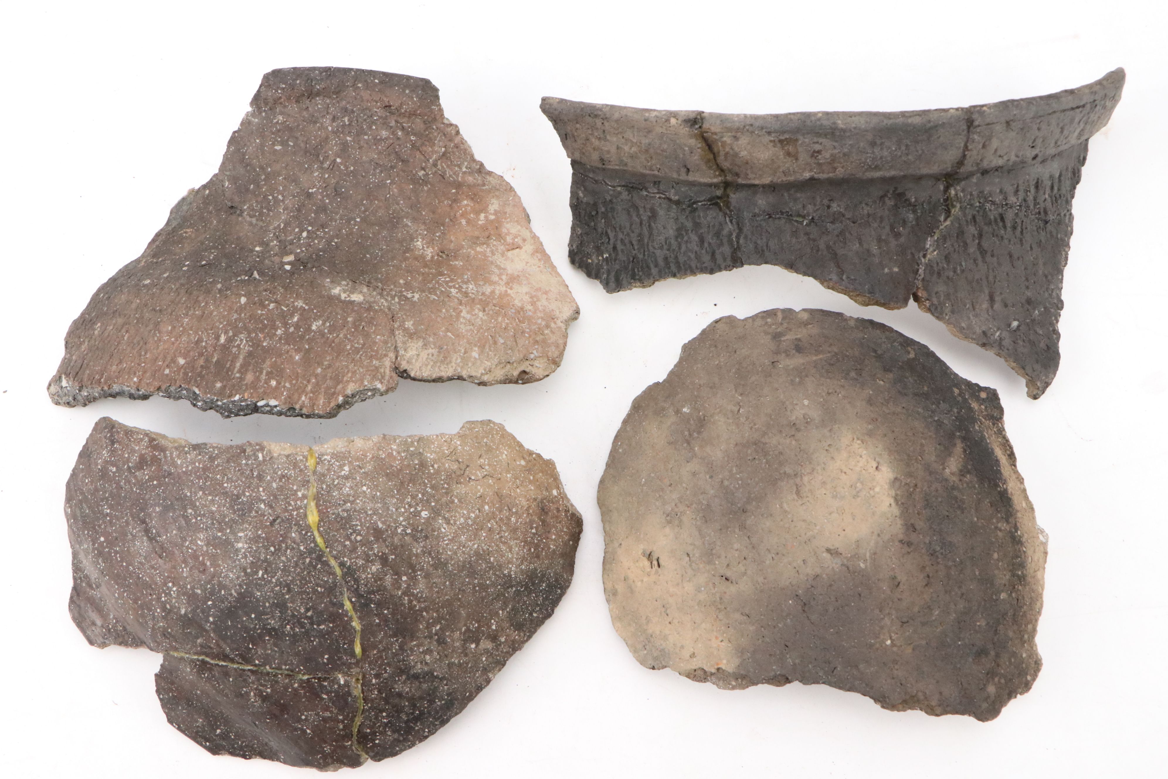 Fort Ancient Shell Tempered Ceramic Potsherds, 1000–1750 CE