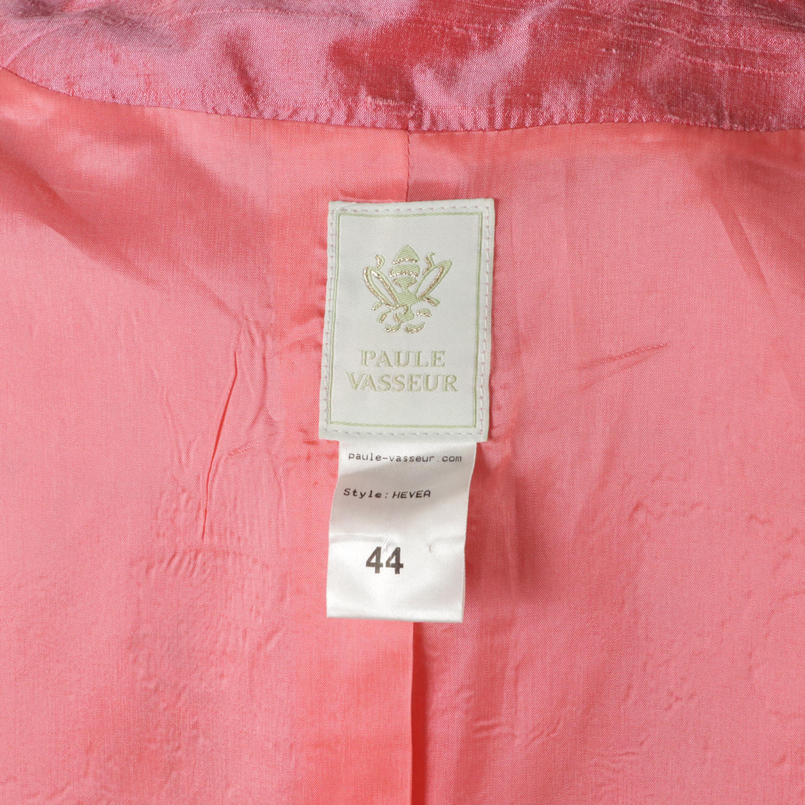 Paule Vasseur Silk Shantung and Renée DuMarr Polyester Floral Skirt Suits