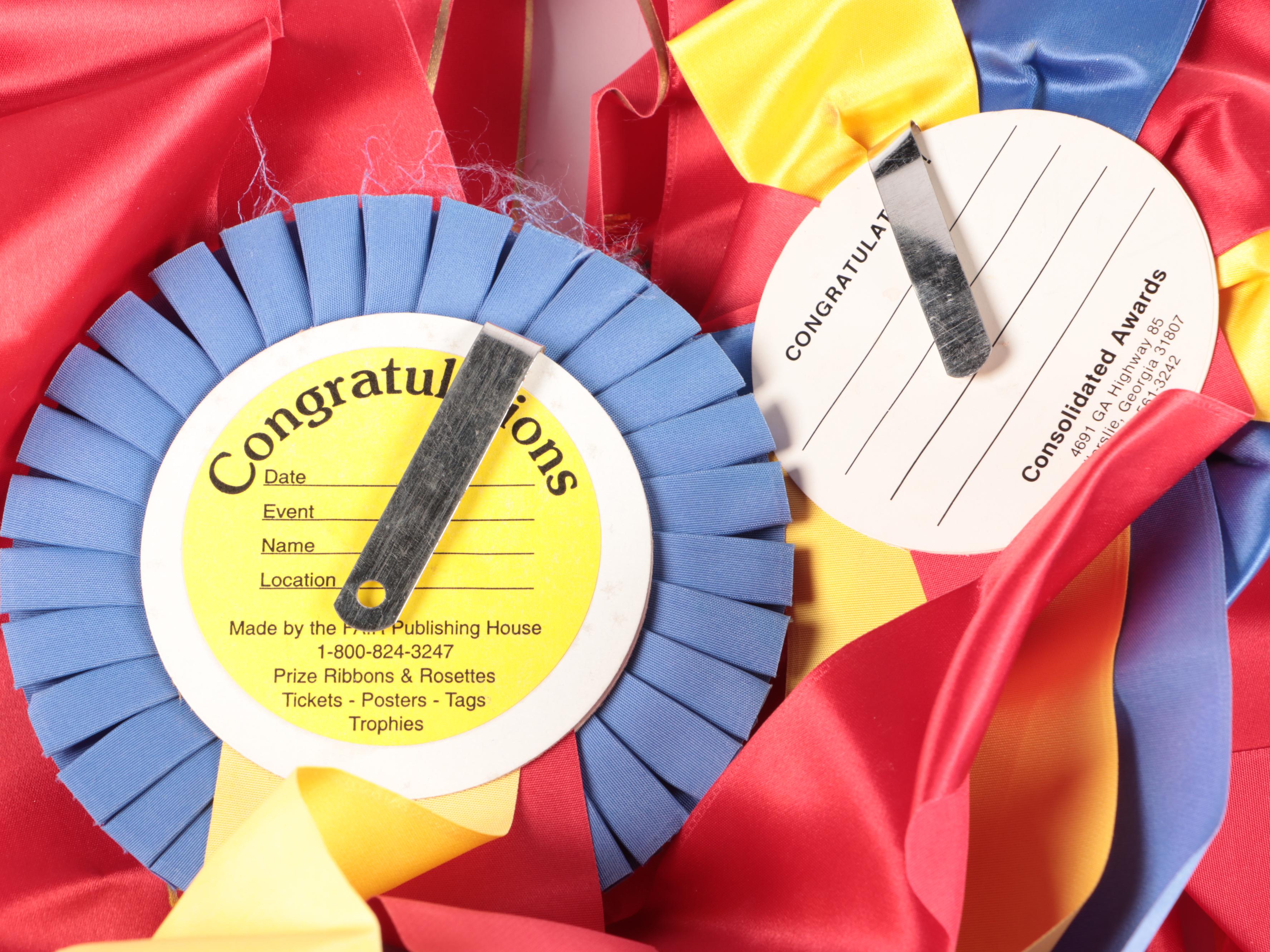 Kentucky State Fair and Other Saddlebred Equestrian Award Ribbons