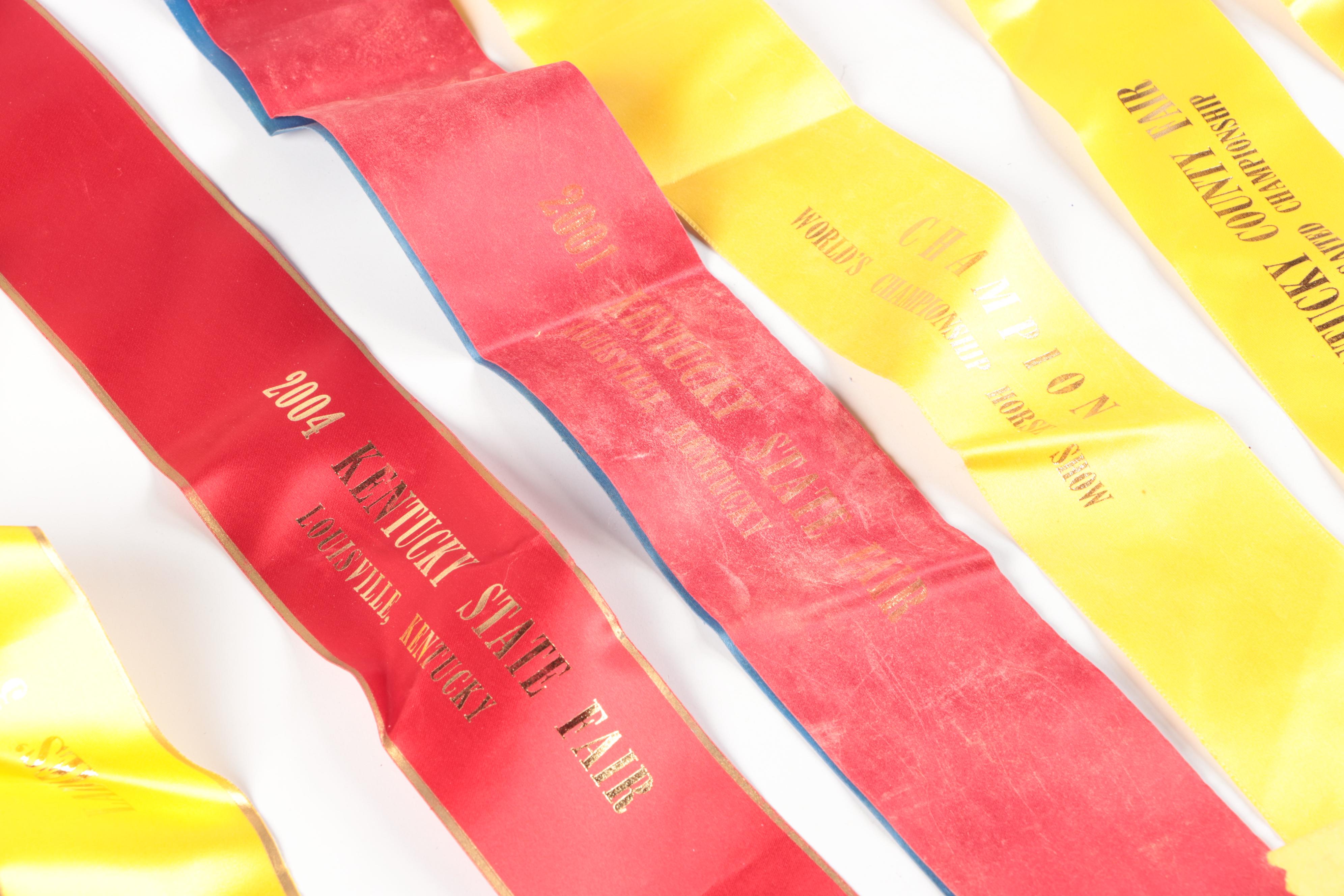 Kentucky State Fair and Other Saddlebred Equestrian Award Ribbons