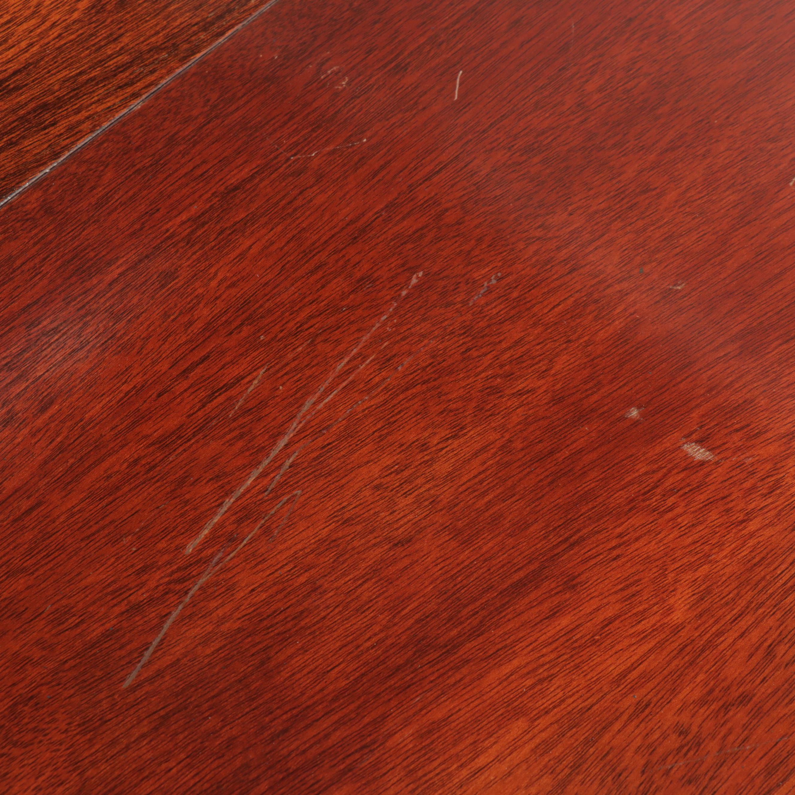 Five Piece Mahogany Dining Set with Shield-Back Chairs, Mid to Late 20th Century