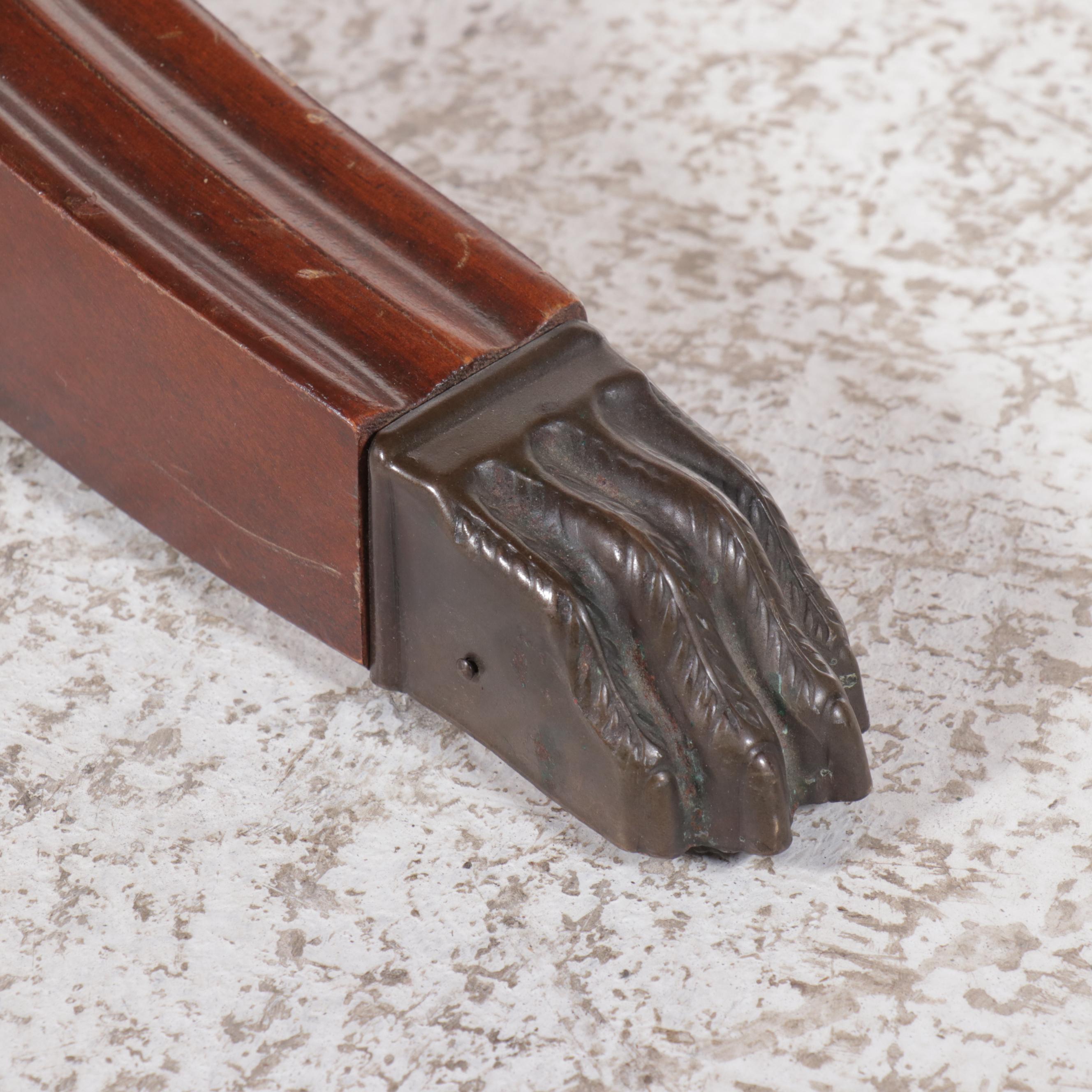 Five Piece Mahogany Dining Set with Shield-Back Chairs, Mid to Late 20th Century