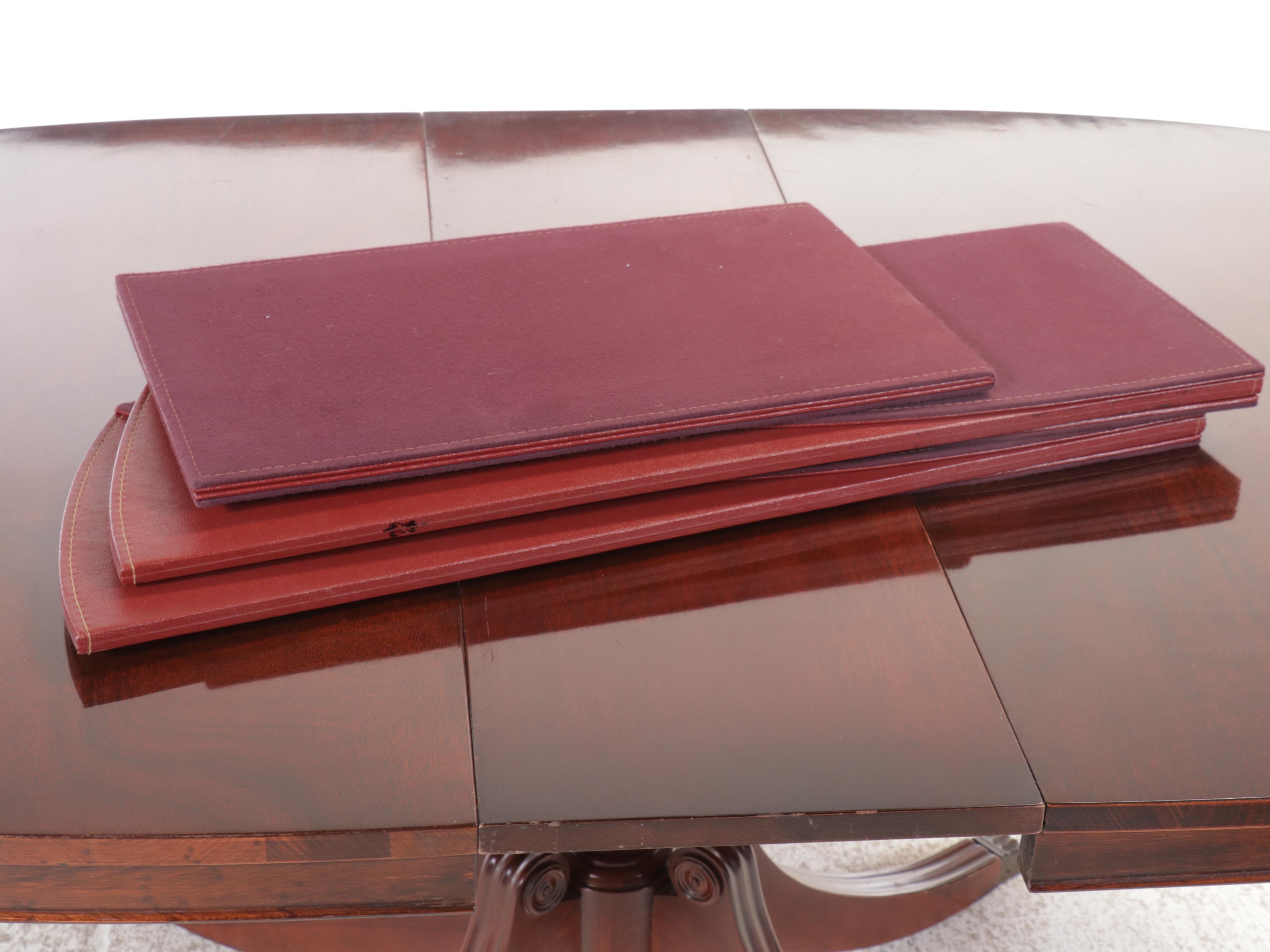 Five Piece Mahogany Dining Set with Shield-Back Chairs, Mid to Late 20th Century