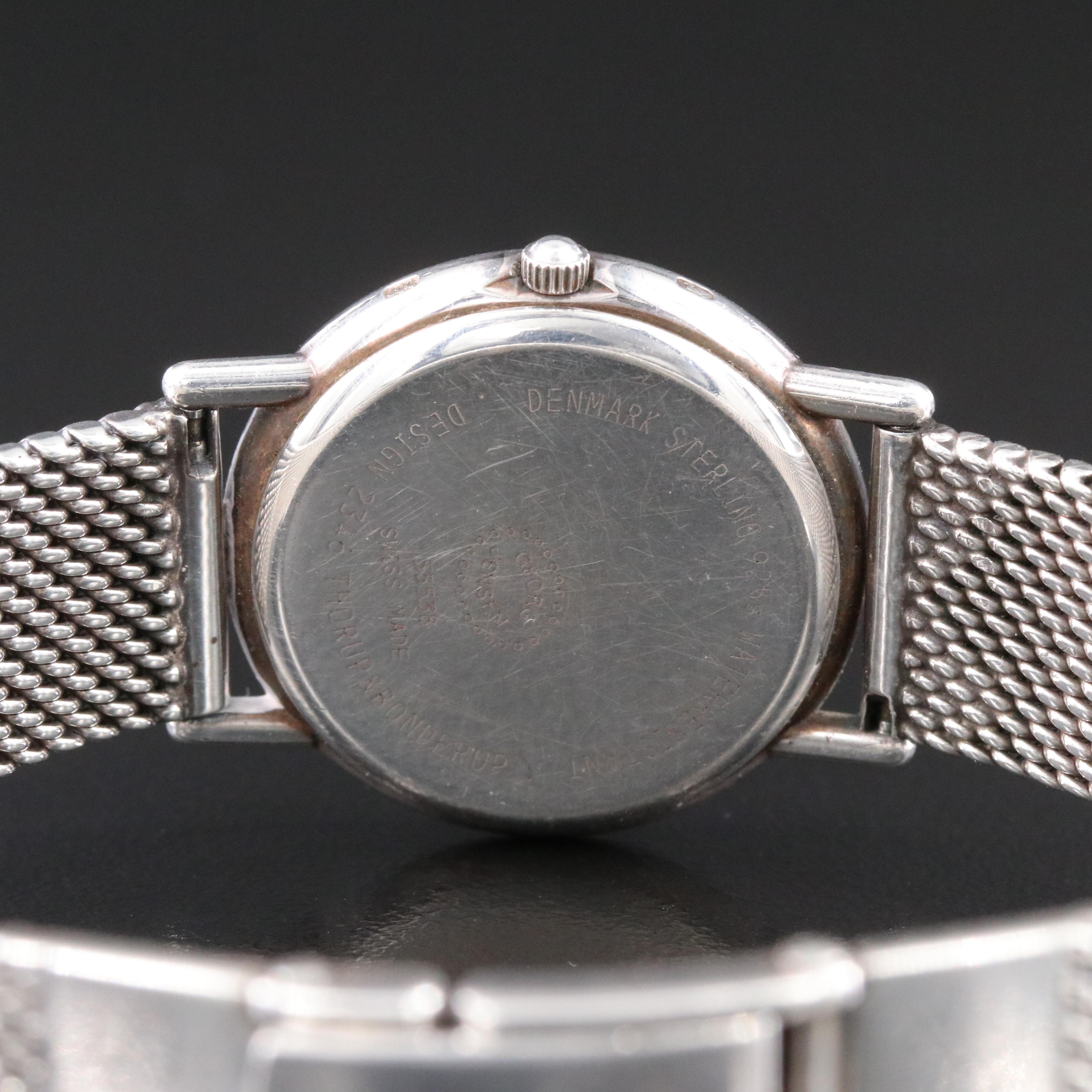 Georg Jensen Design 2346 Thorup & Bonderup Sterling Silver Watch