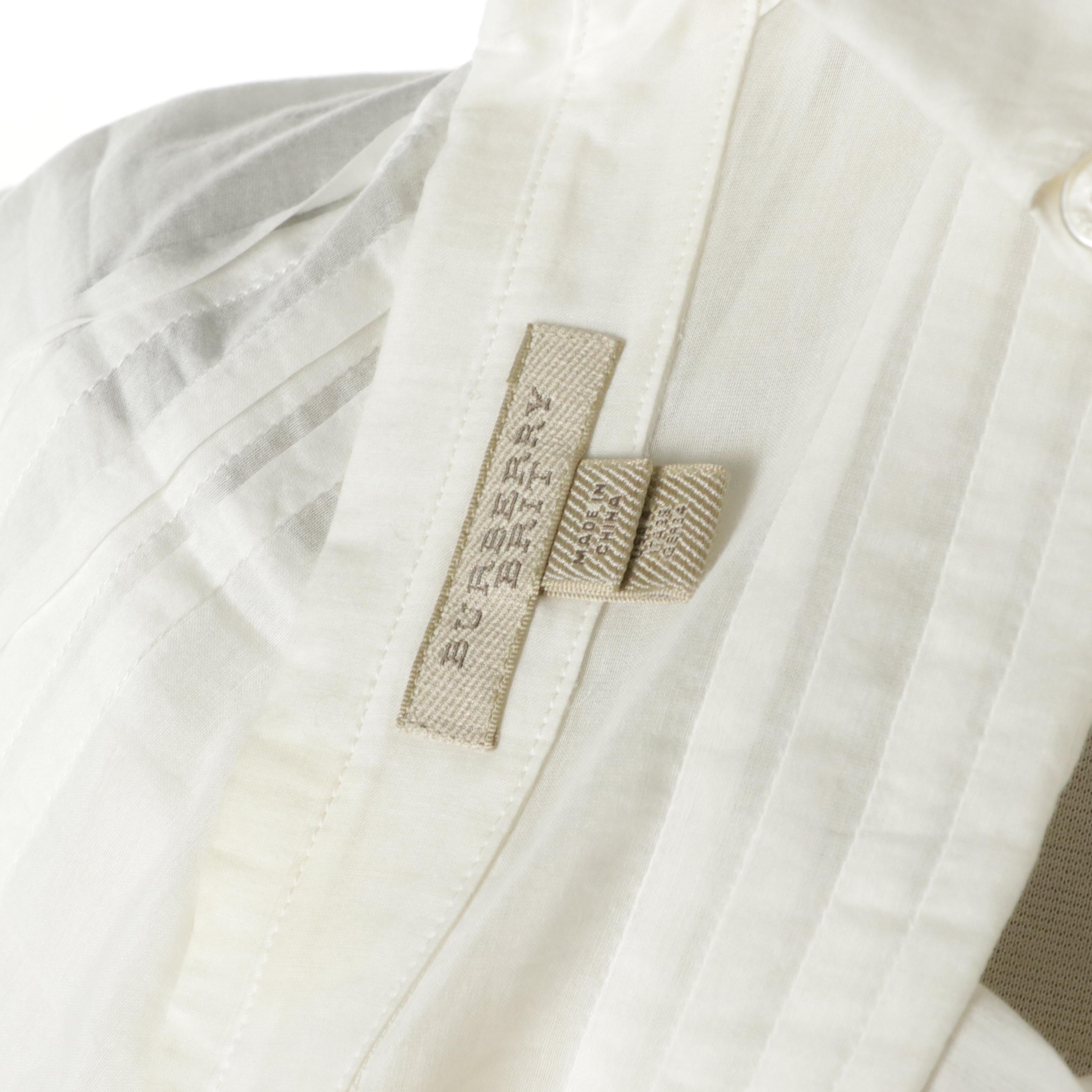 Burberry Brit Wool Sweater Dress and Sheer Cotton Shirt Waist Dress