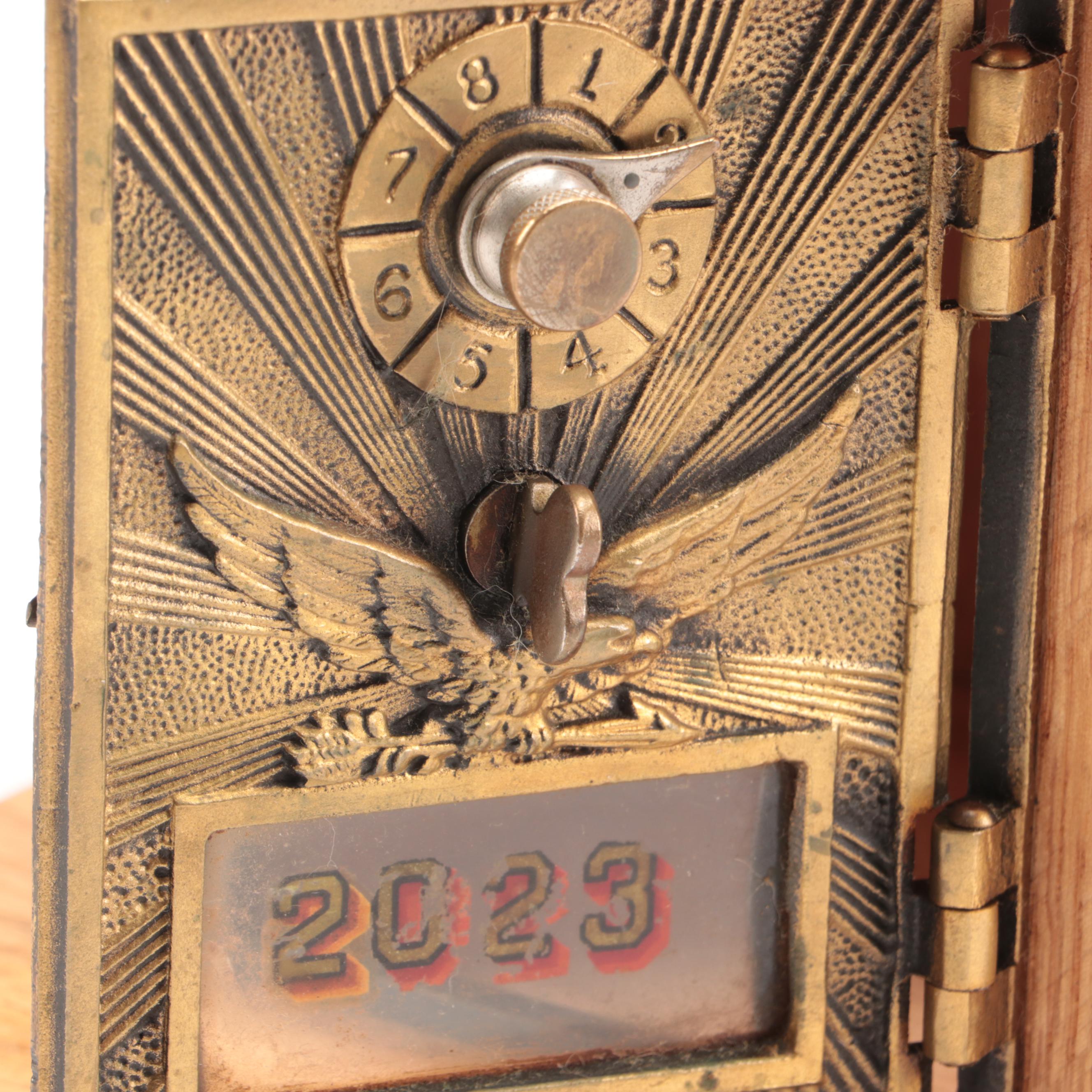 Limited Edition United States Post Office Lockbox Combination Coin Bank