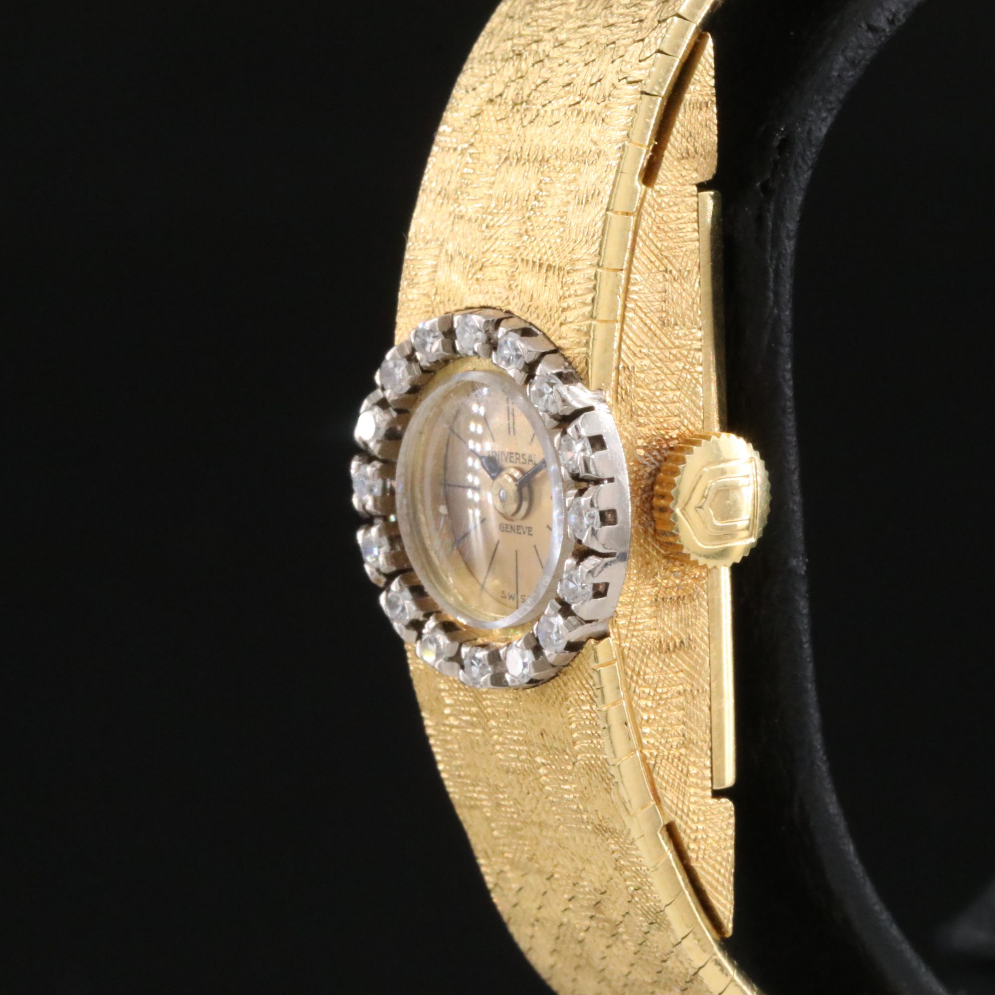 18K Universal Geneve Diamond Dress Watch
