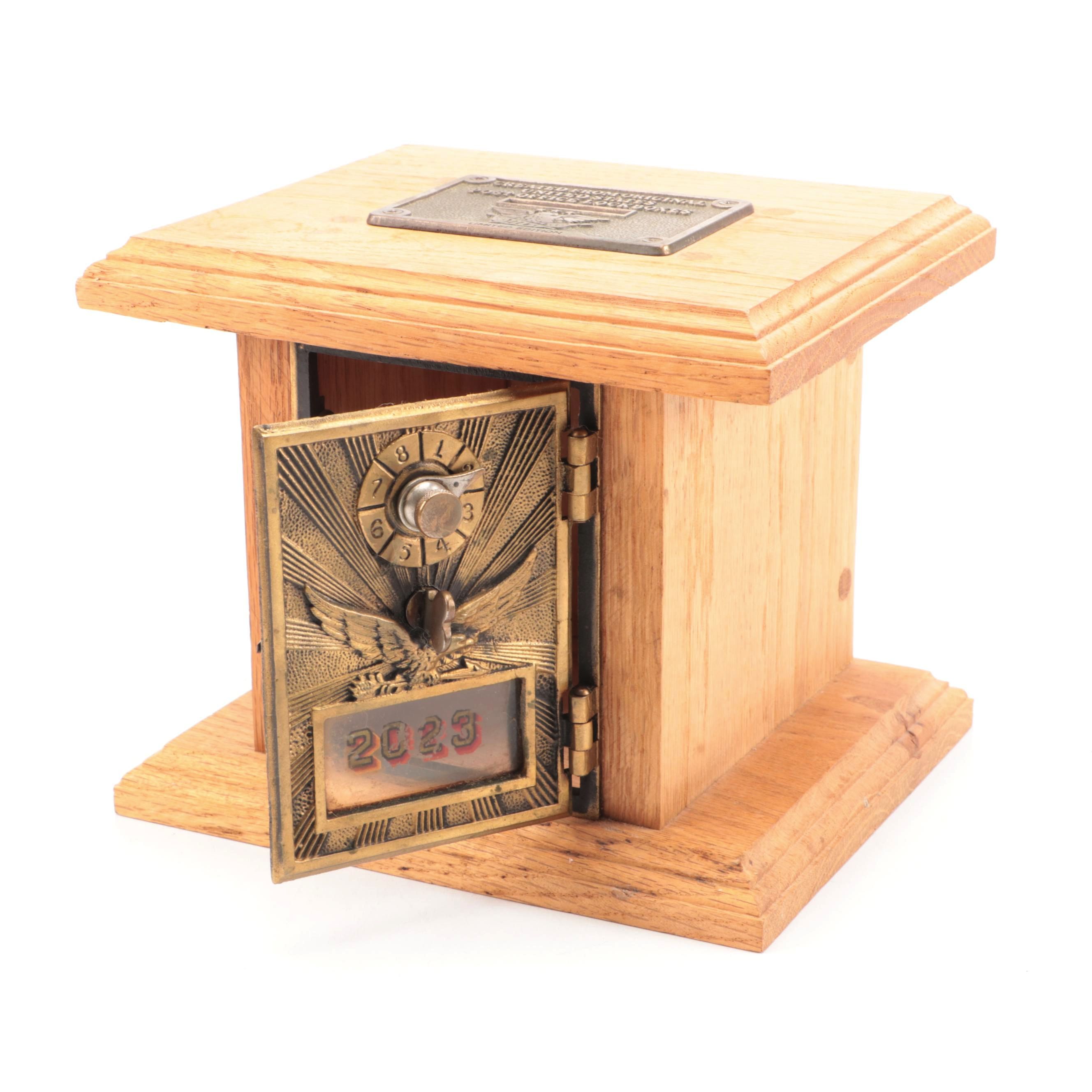 Limited Edition United States Post Office Lockbox Combination Coin Bank