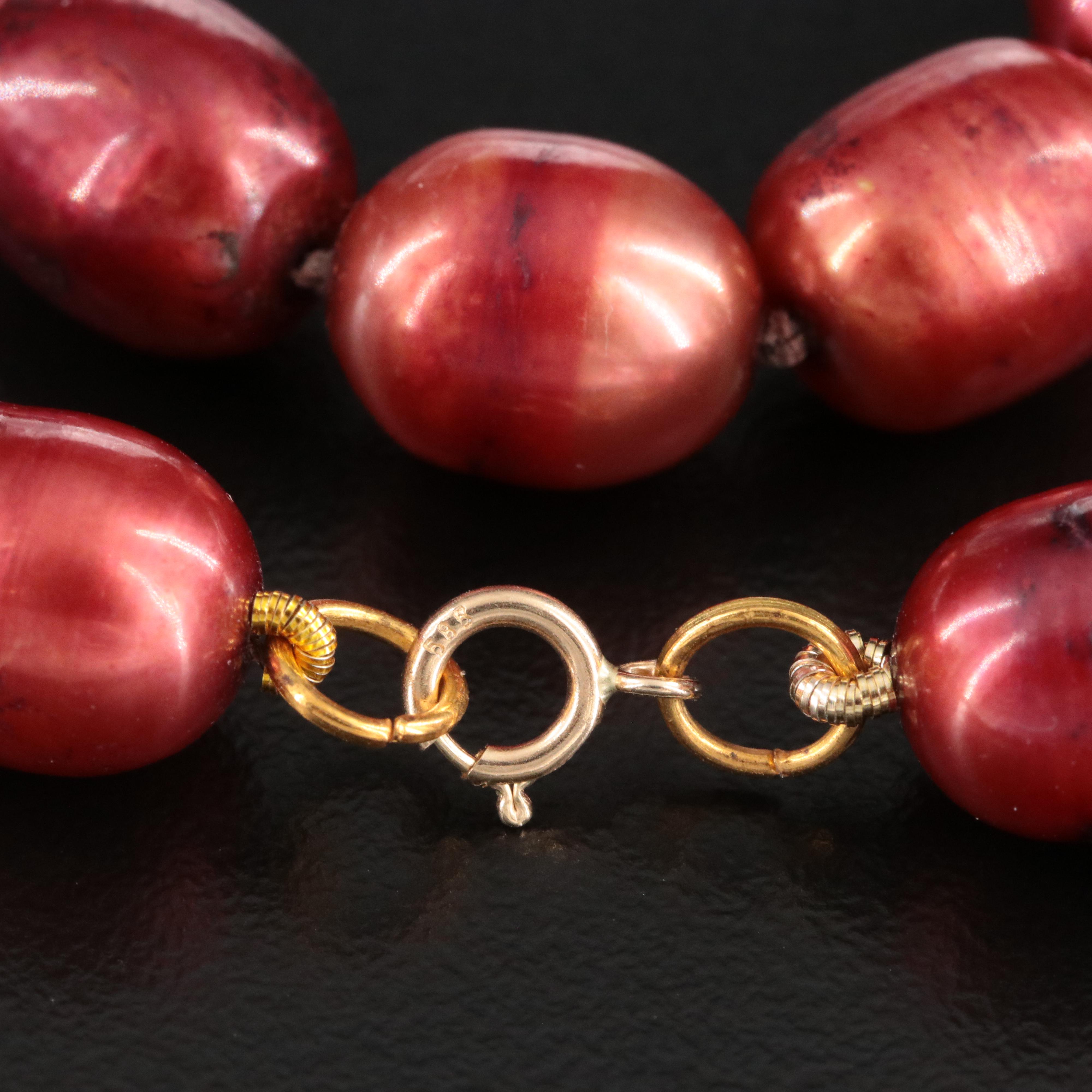 Pearl Necklace with 14K Clasp