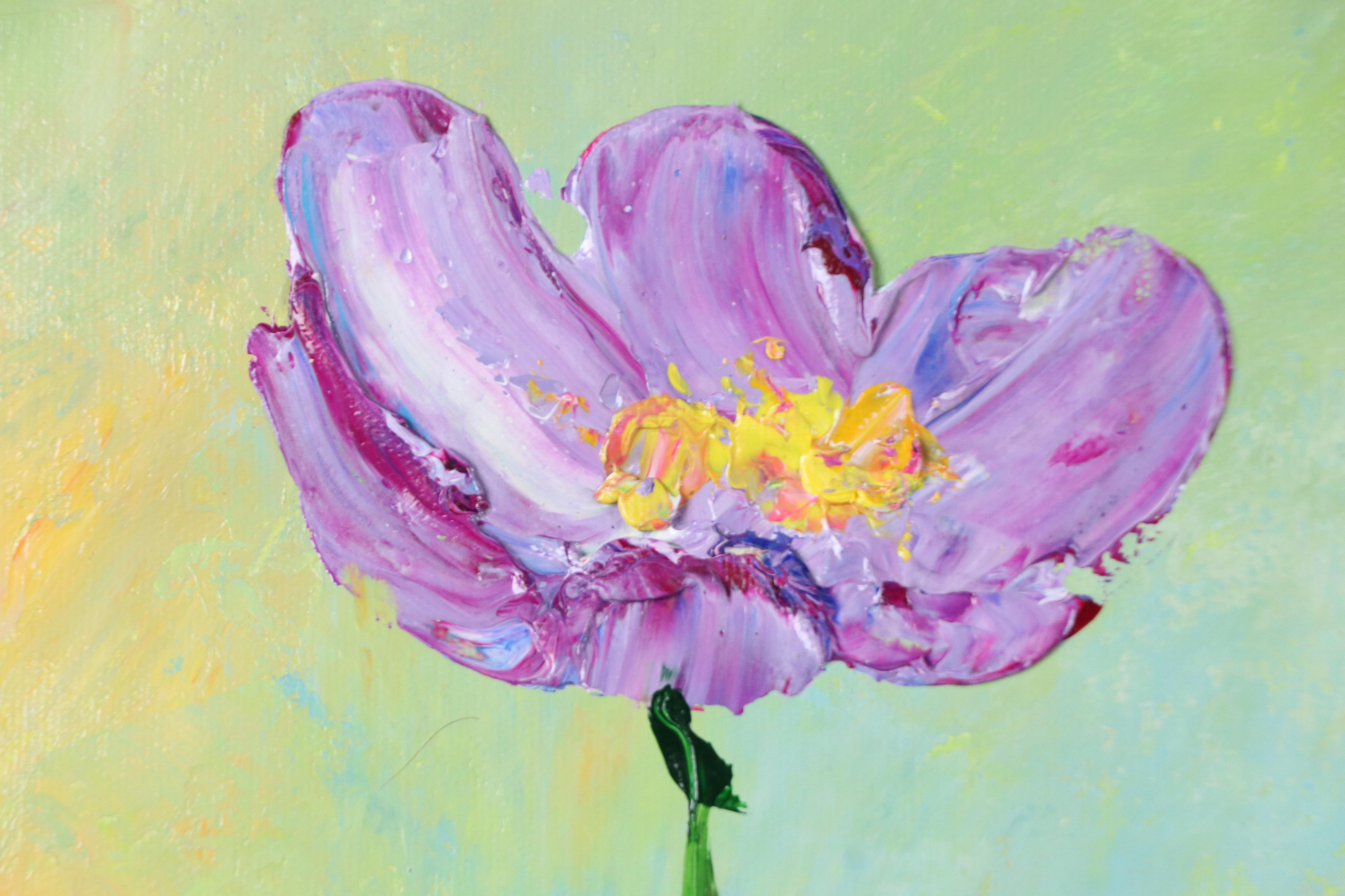 Ping Floral Landscape Oil Painting, 21st Century