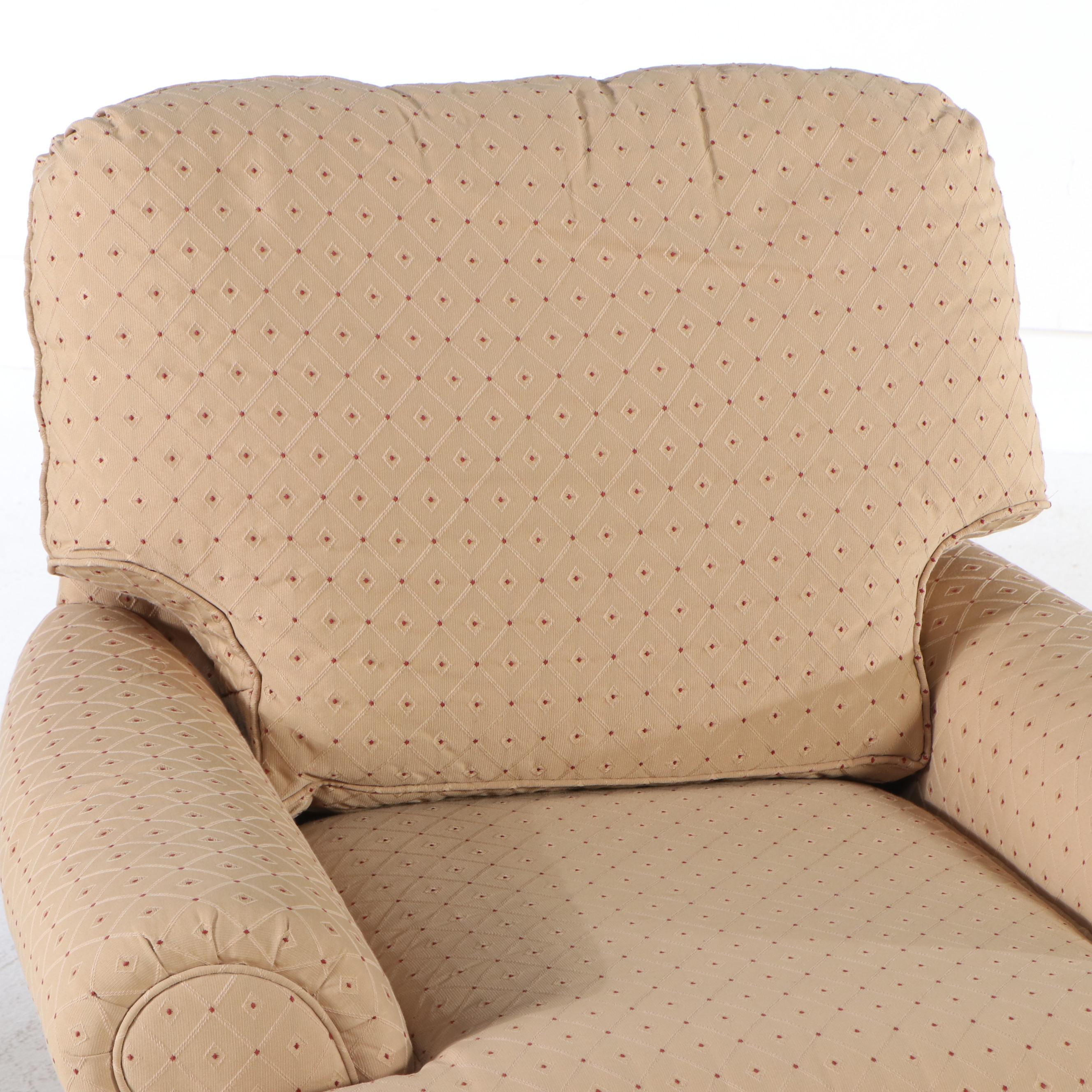 Sherrill Upholstered Armchair with Ottoman