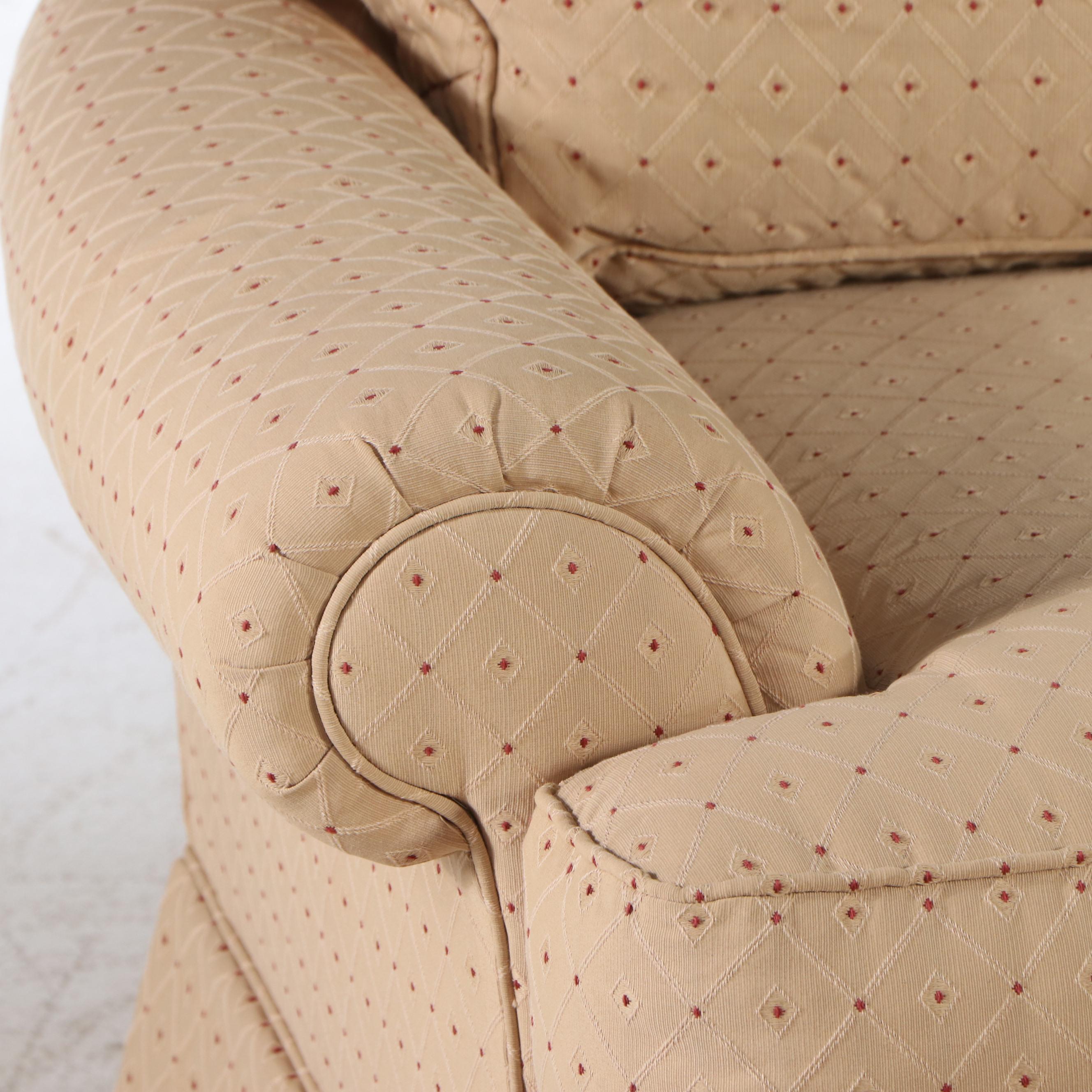 Sherrill Upholstered Armchair with Ottoman