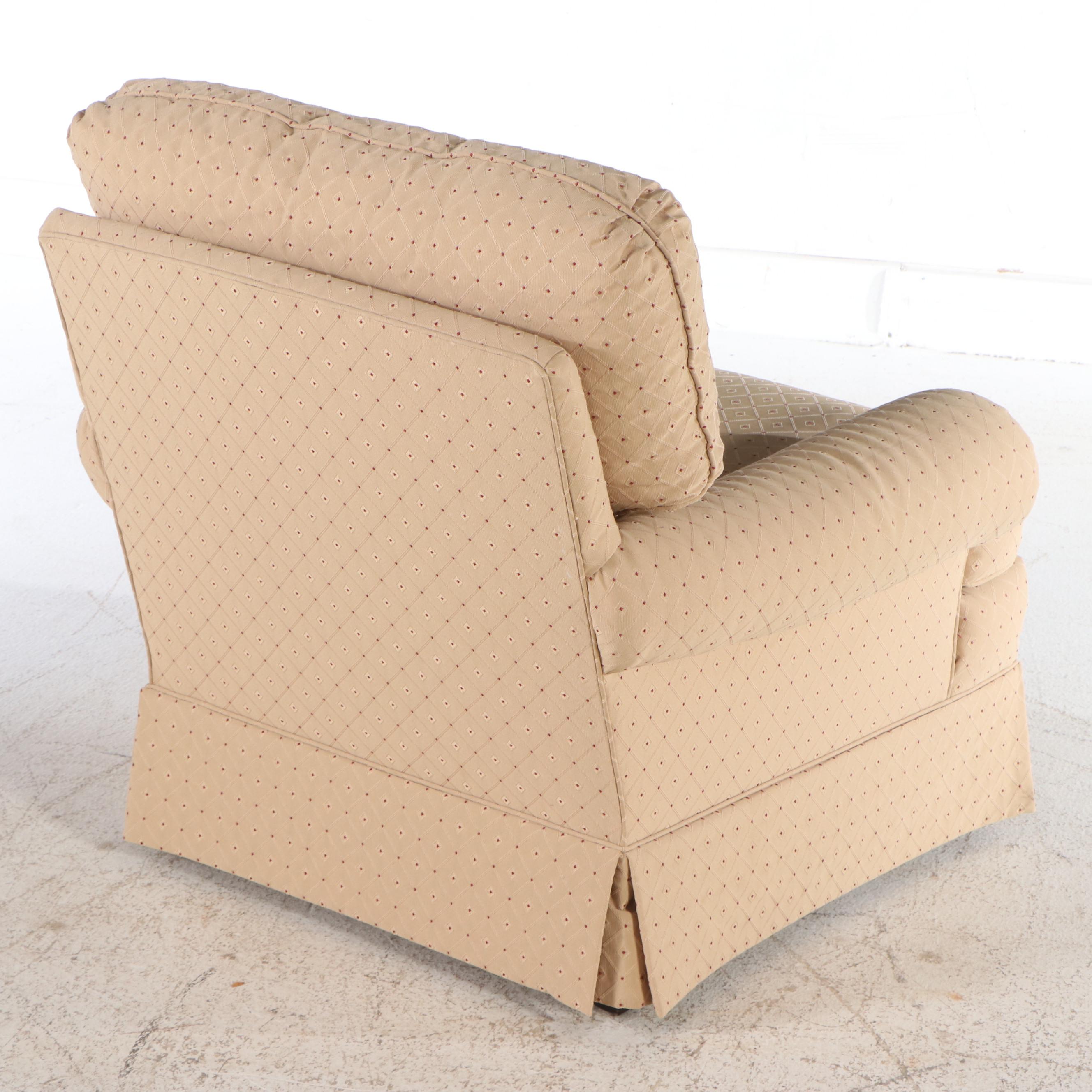 Sherrill Upholstered Armchair with Ottoman