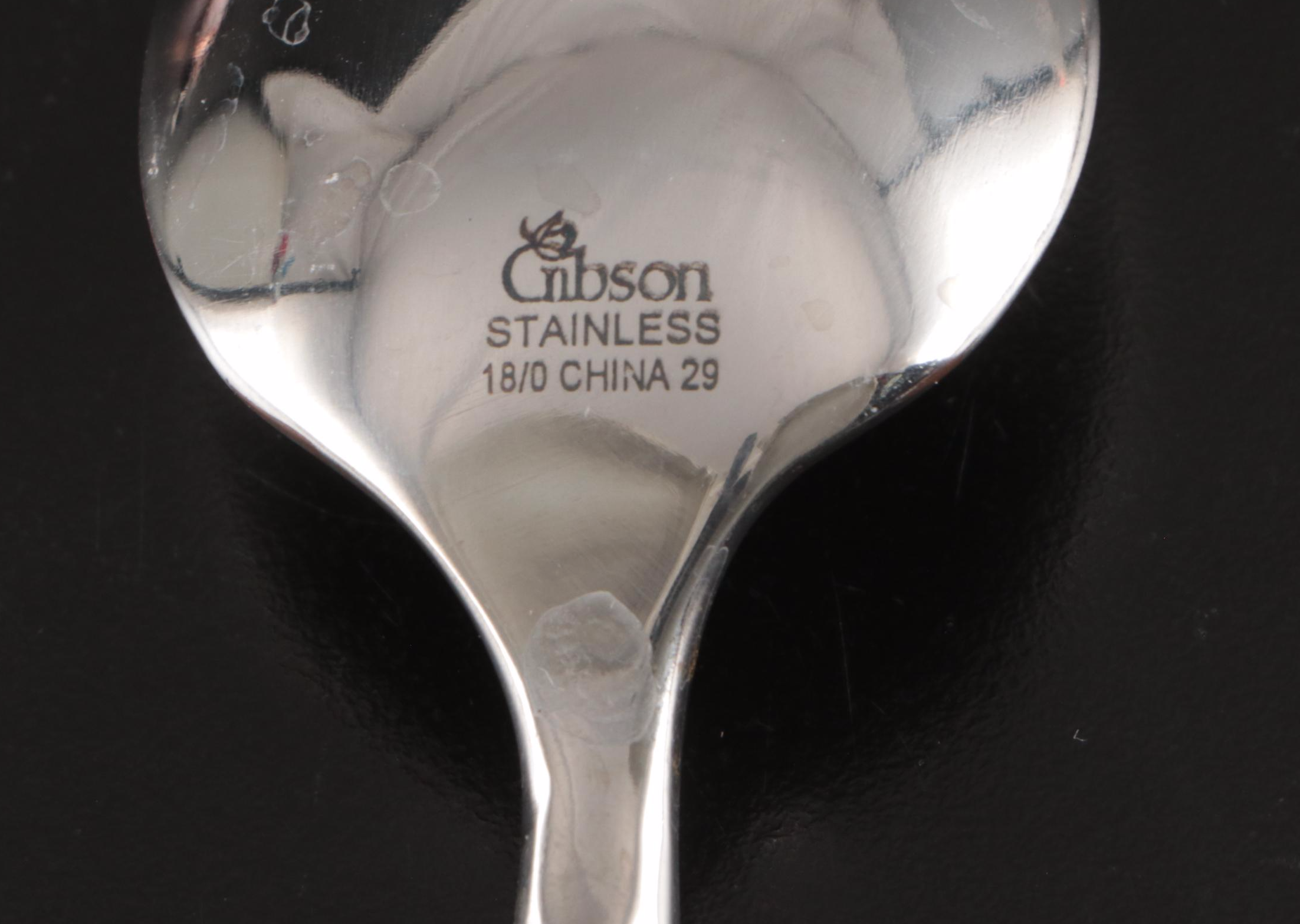 Gibson "Campanile" Hammered Copper Handled Stainless Steel Flatware