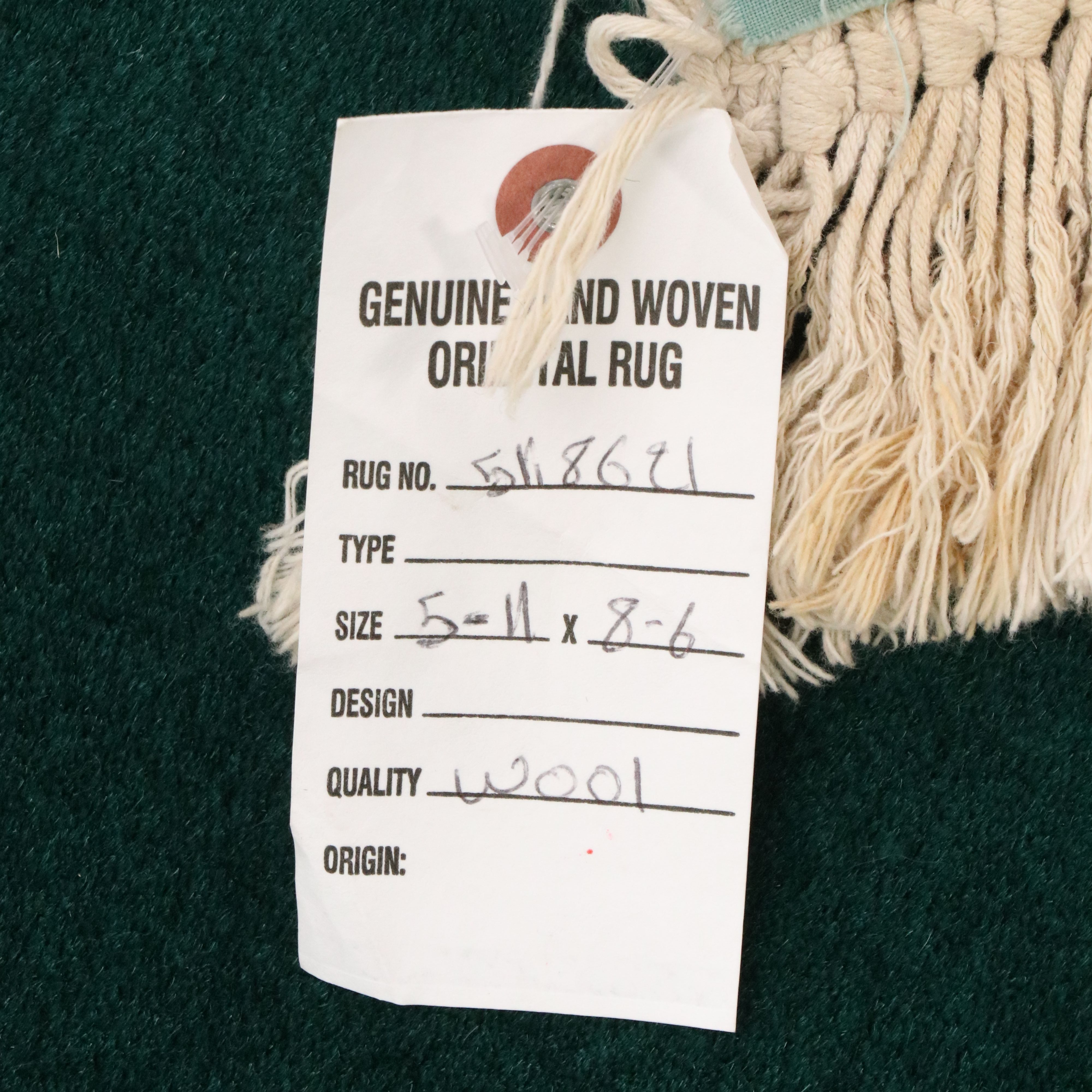 5'10 x 9'6 Hand-Knotted Chinese Peking Area Rug