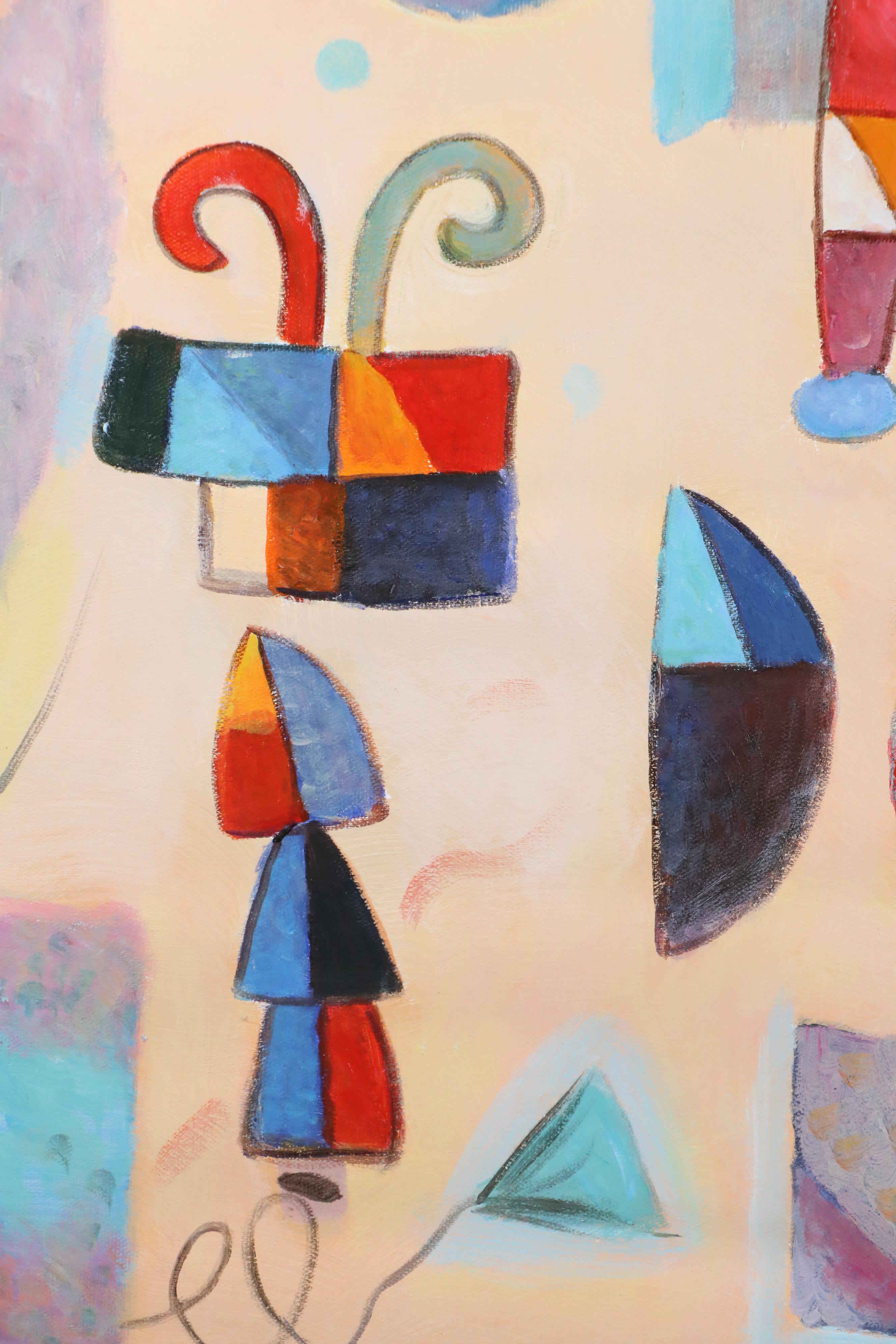 Zheng Abstract Oil Painting, 21st Century