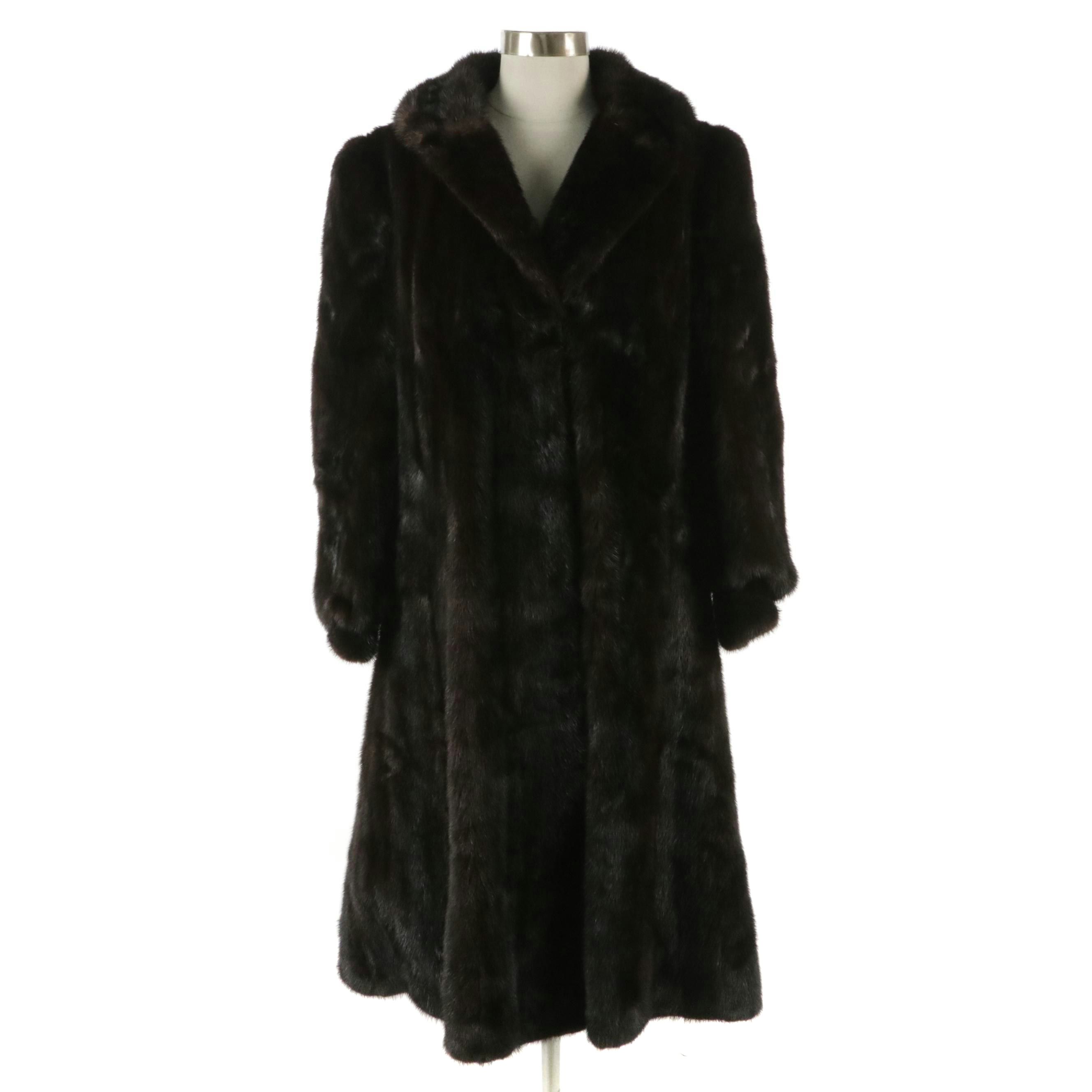Mahogany Mink Fur Coat from Woodland Hills Furriers