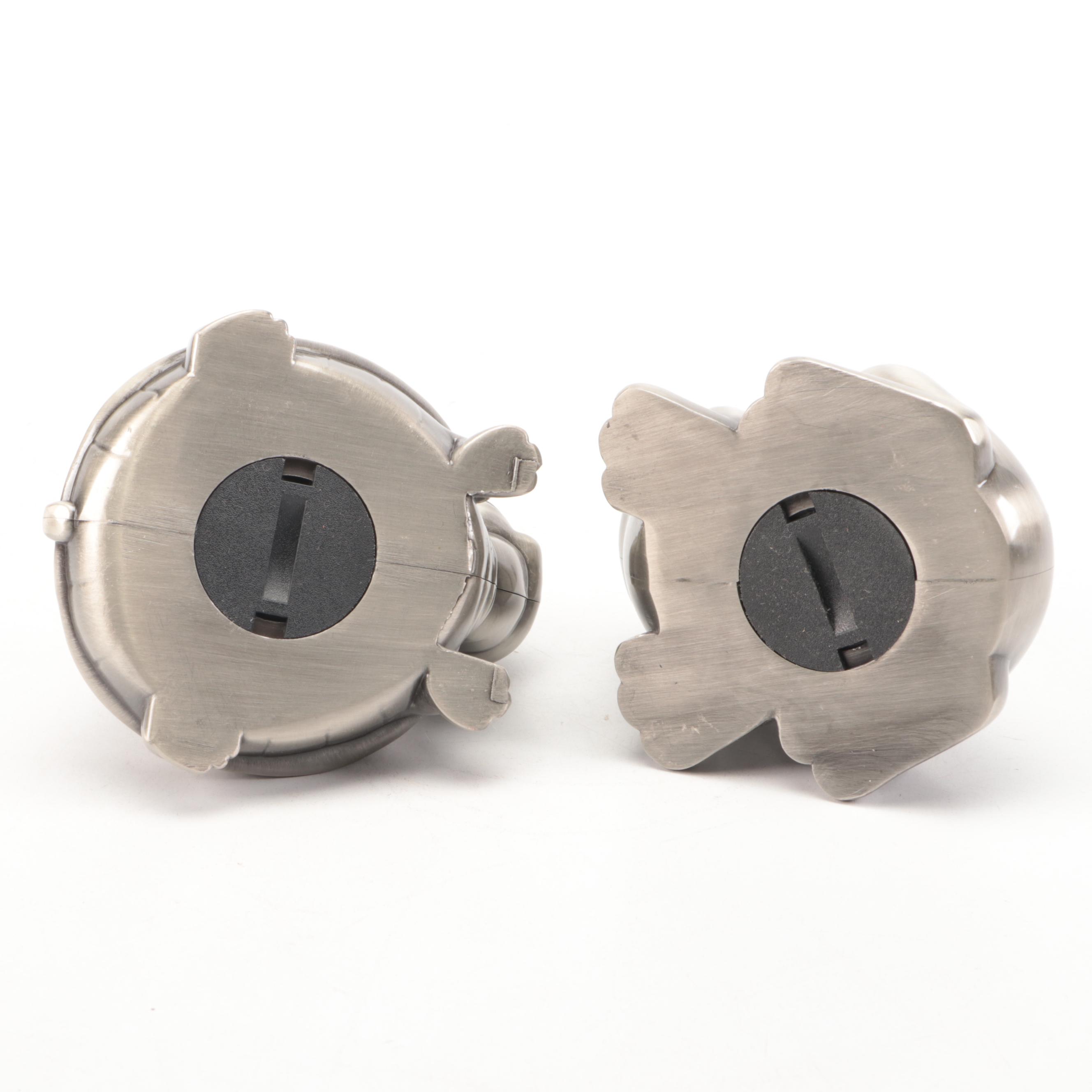 Brushed Metal Boxes with Banks