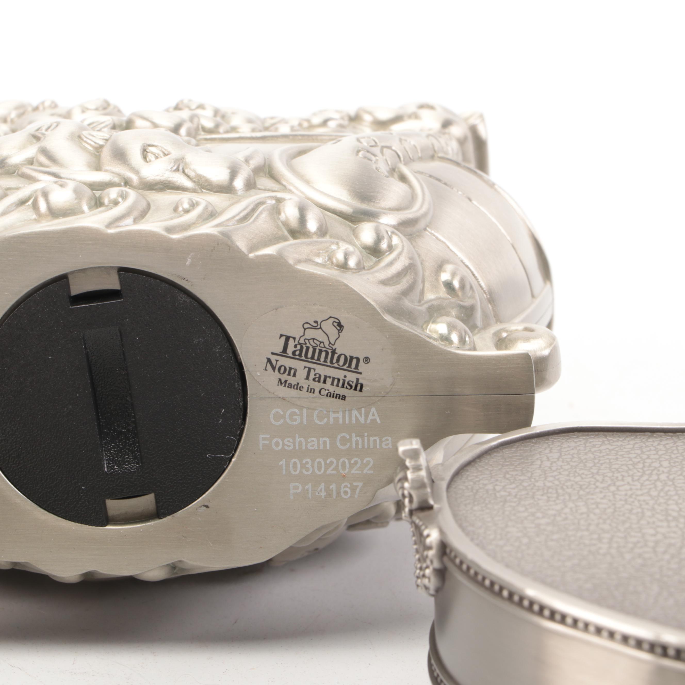 Brushed Metal Boxes with Banks