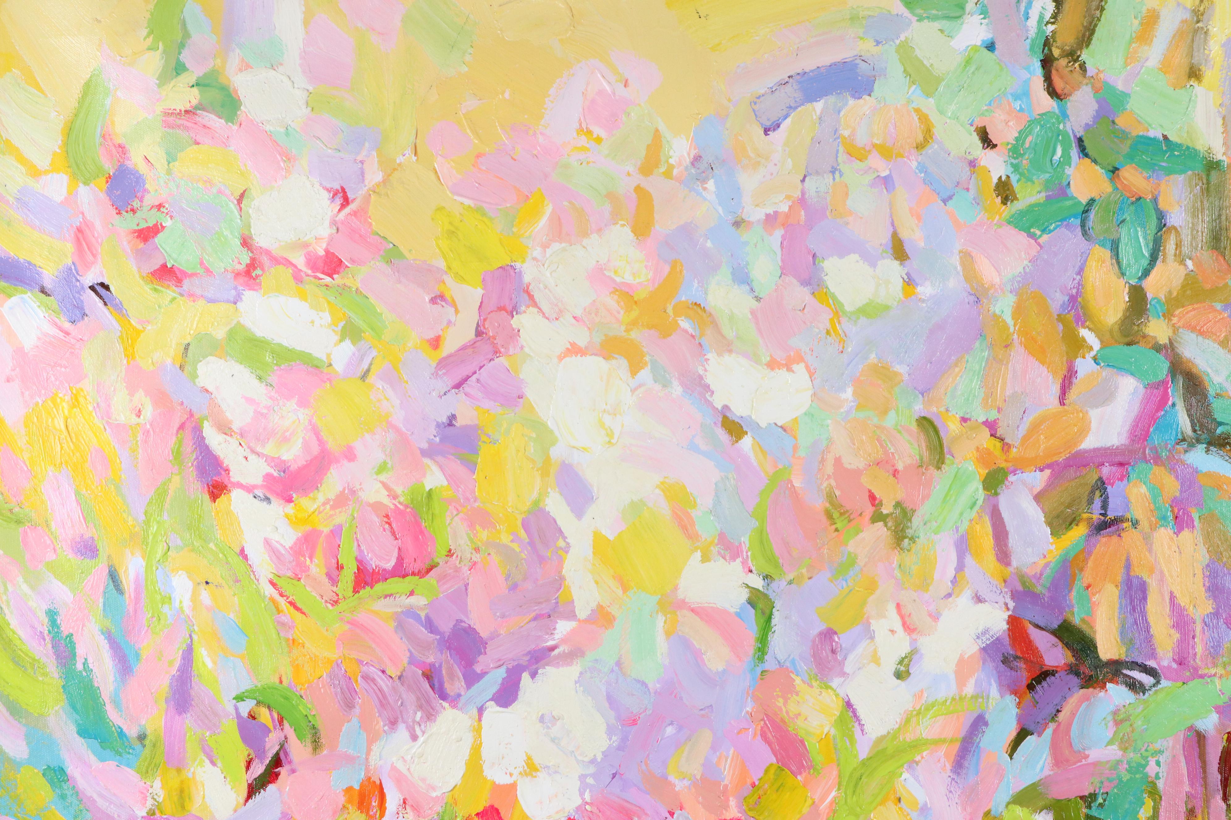 Stylized Floral Oil Painting, 21st Century