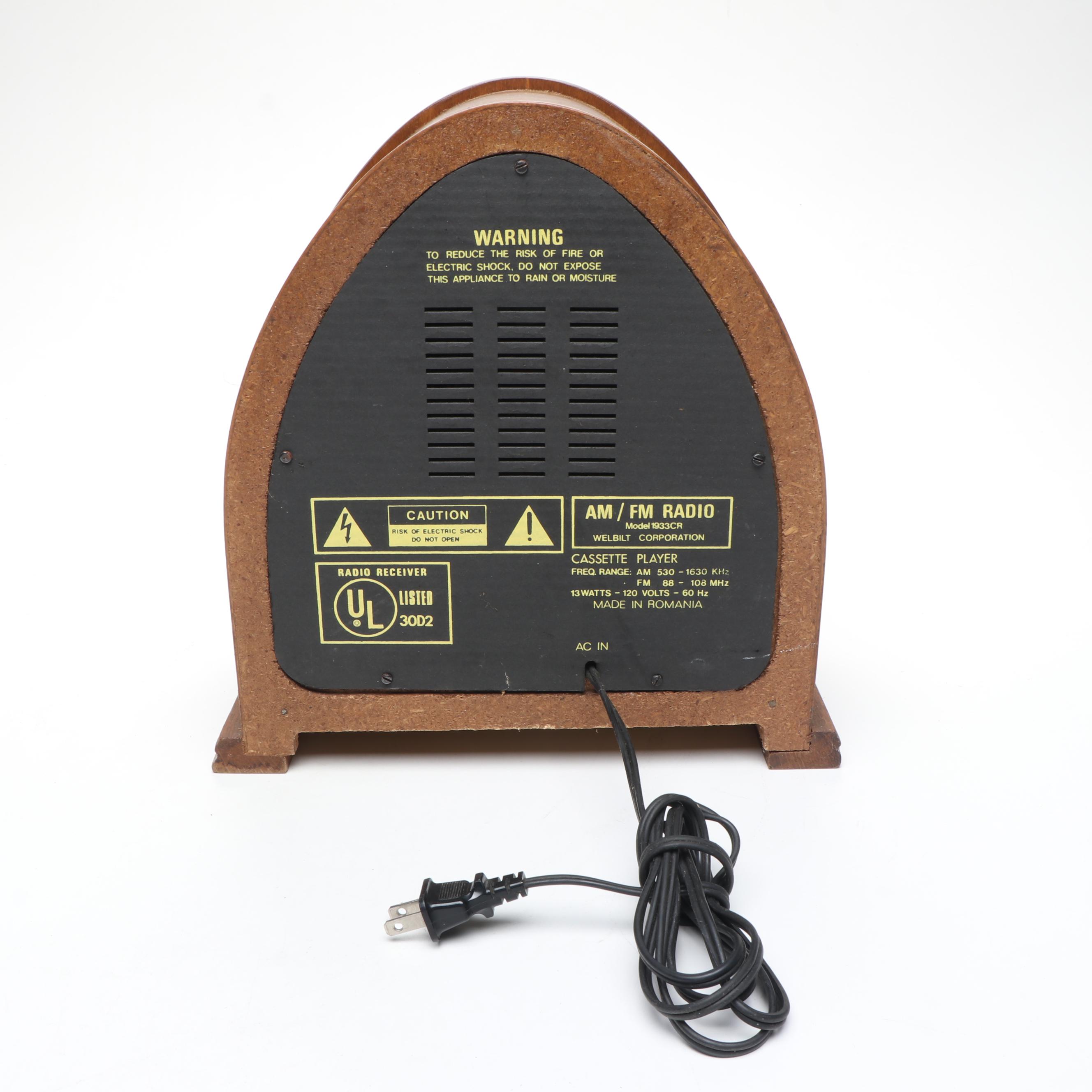 Thomas Collectors Edition Radio with RCA Radio and Home Security System, Vintage