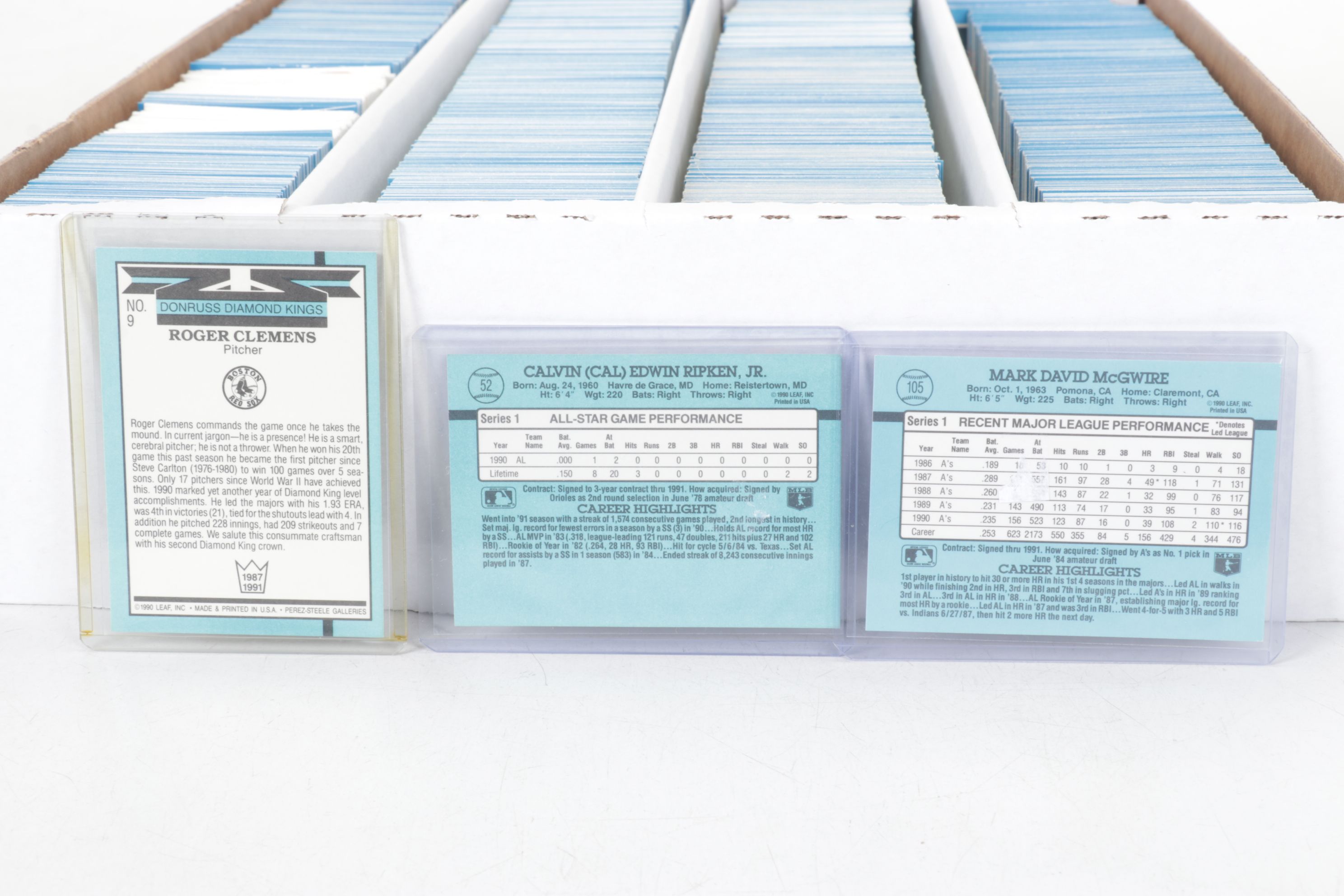 3,200 Mint Condition 1991 Donruss Cello Box Case Baseball Cards