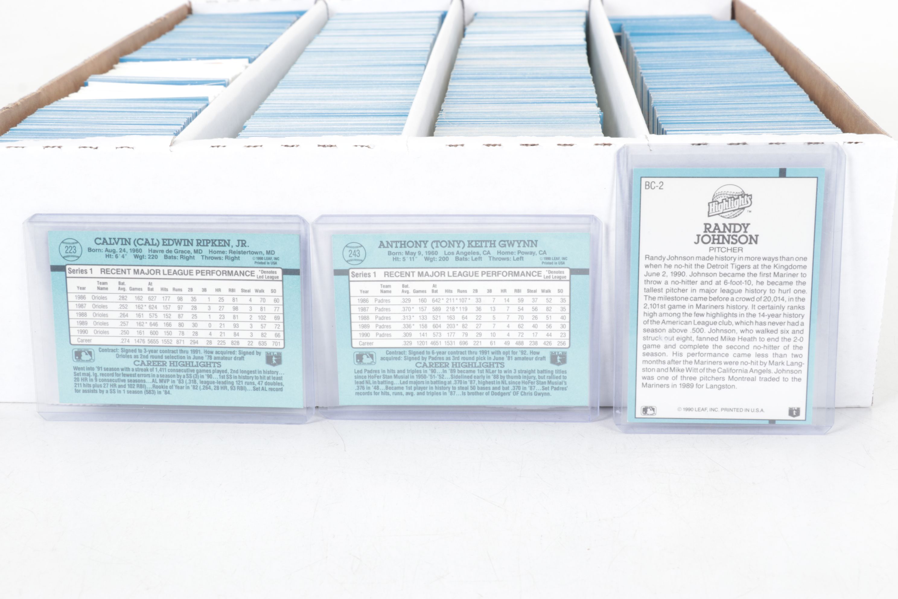 3,200 Mint Condition 1991 Donruss Cello Box Case Baseball Cards