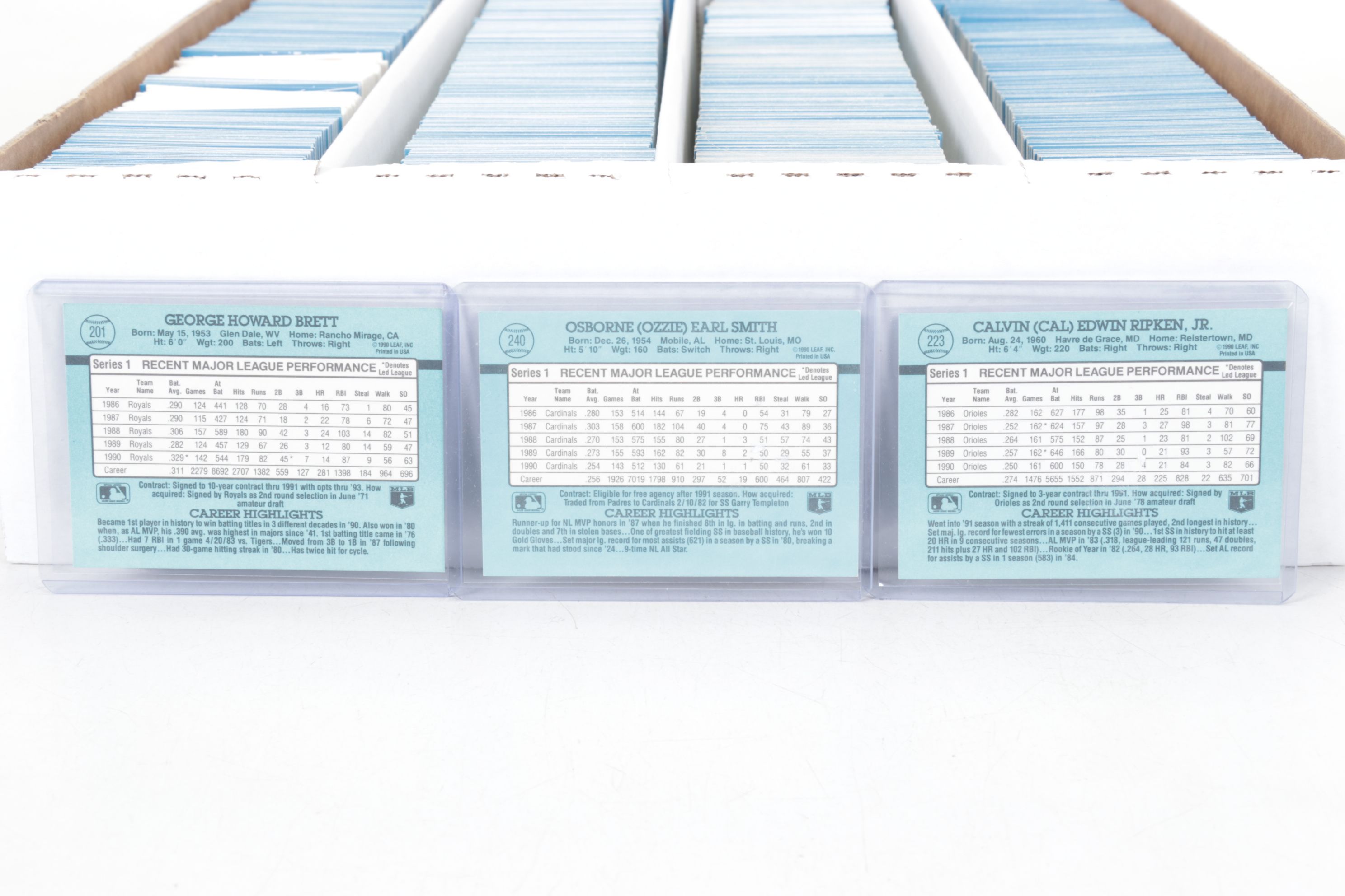 3,200 Mint Condition 1991 Donruss Cello Box Case Baseball Cards