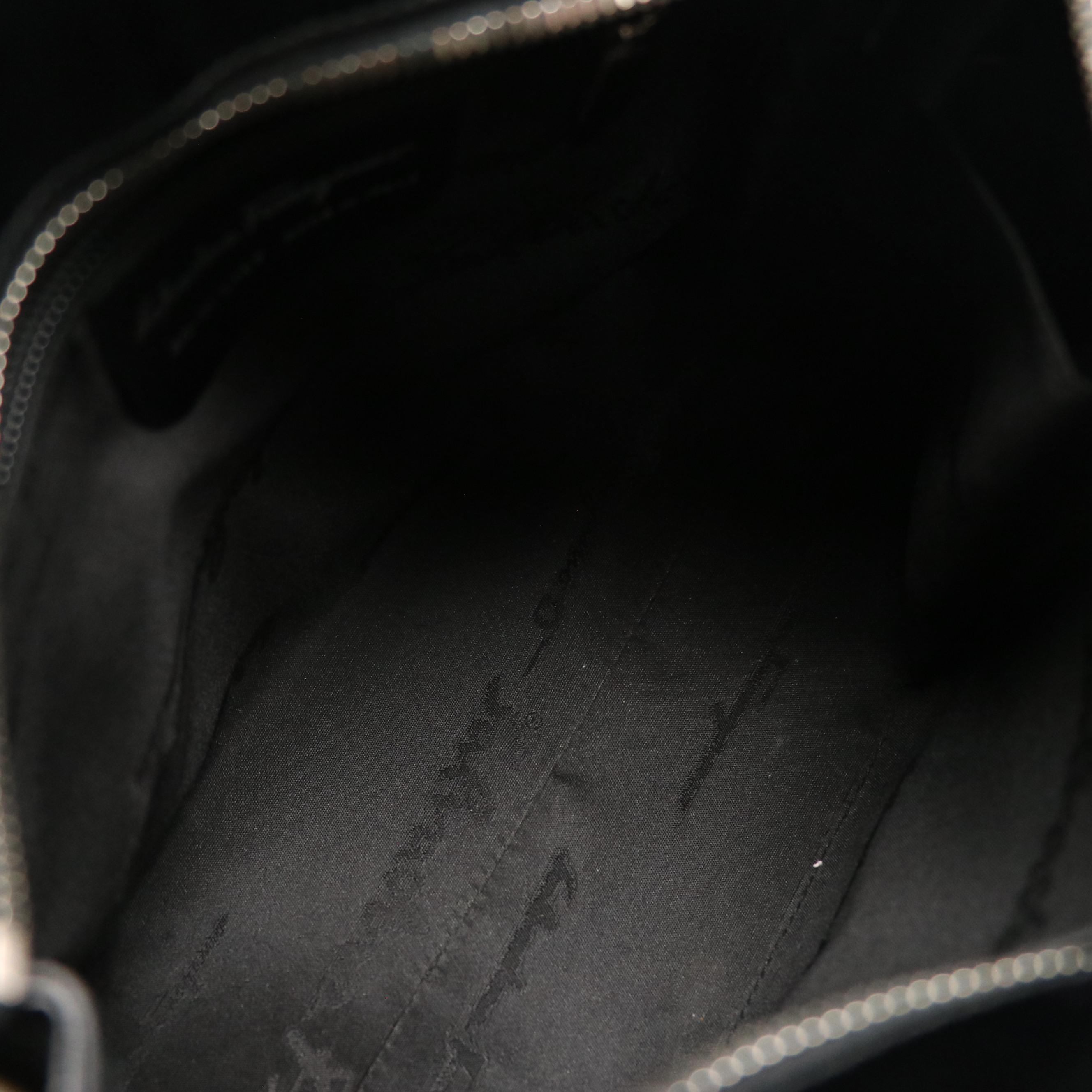 Salvatore Ferragamo Gancini Buckle Strap Two-Way Bag in Glazed Leather