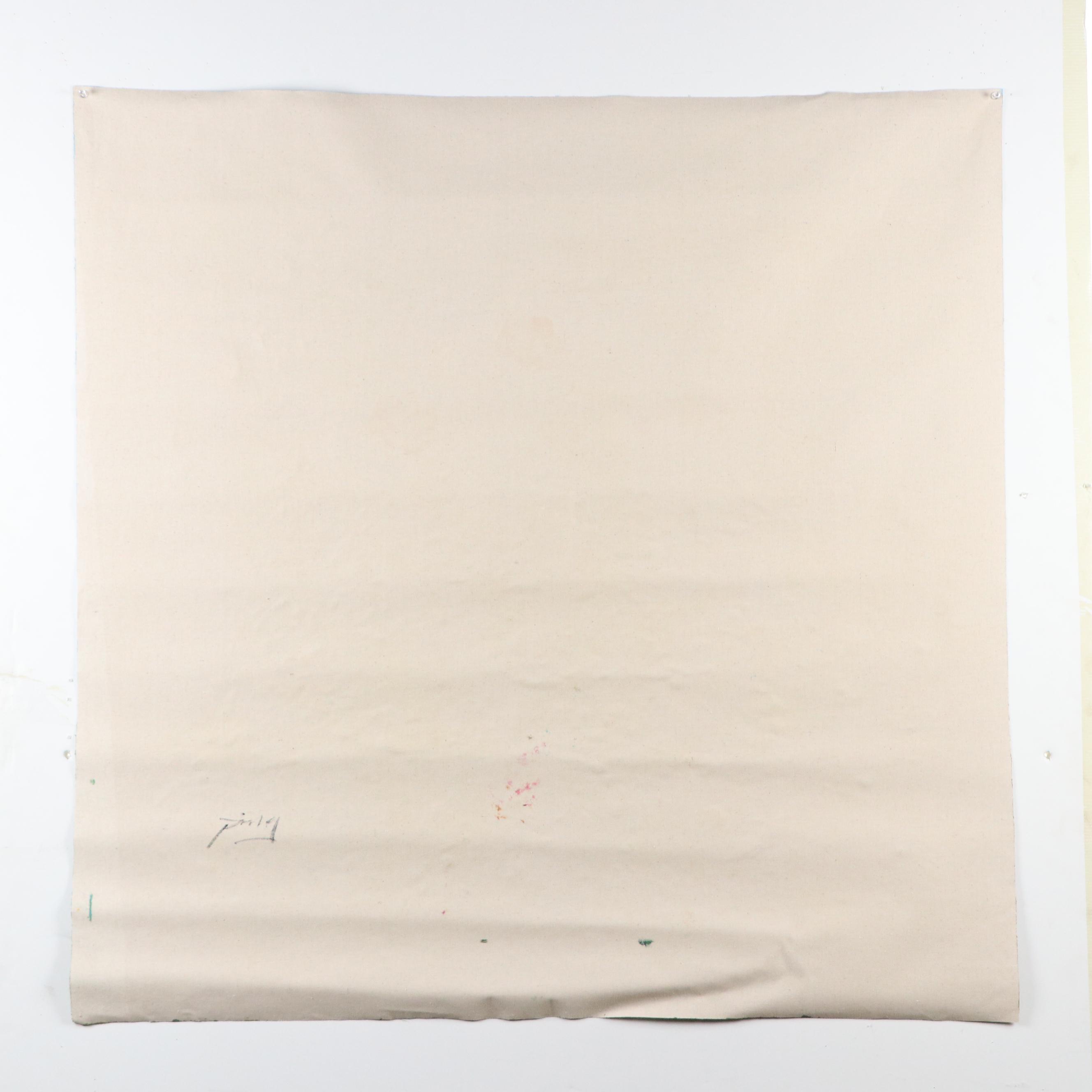 Ping Floral Landscape Oil Painting, 21st Century