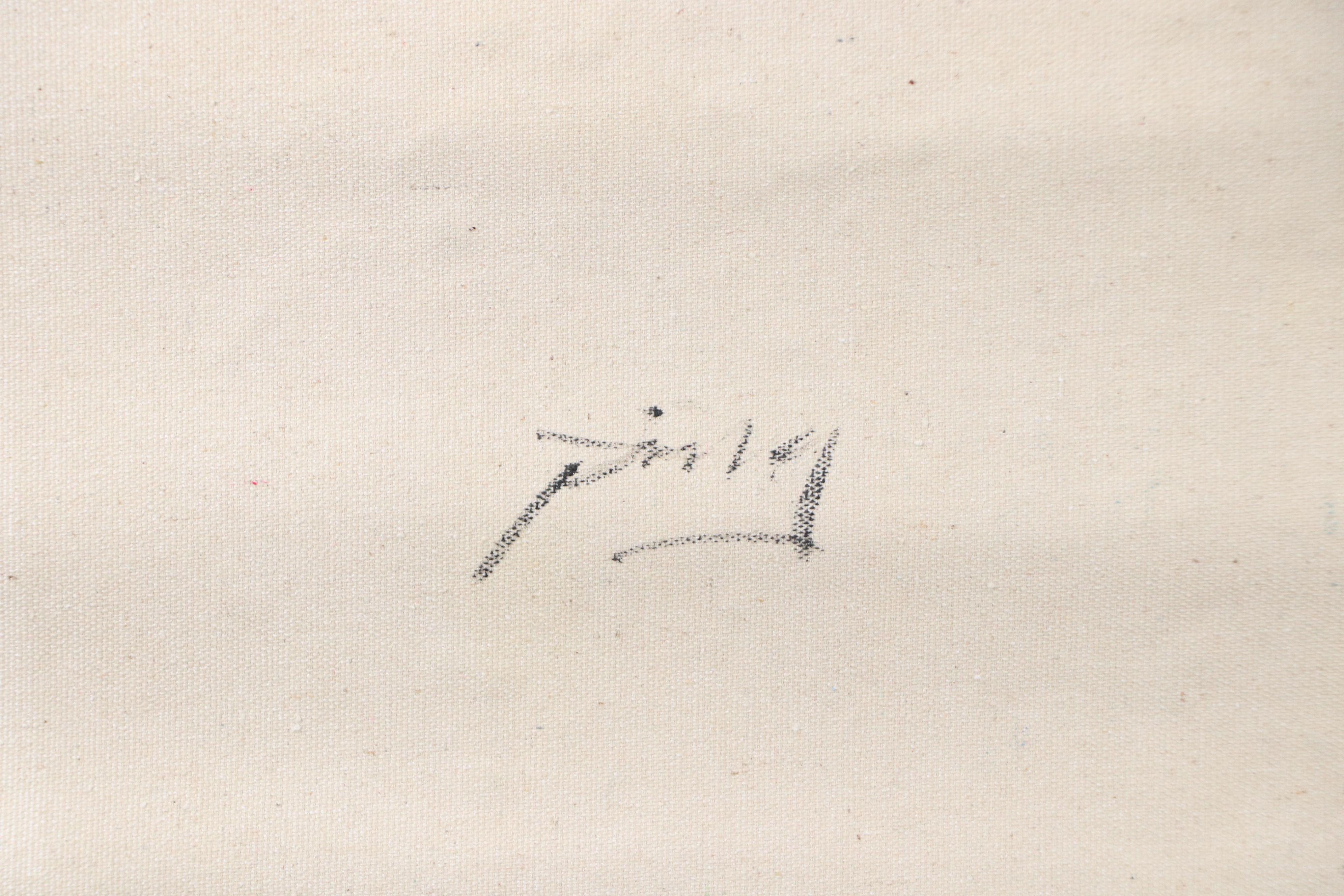 Ping Floral Landscape Oil Painting, 21st Century