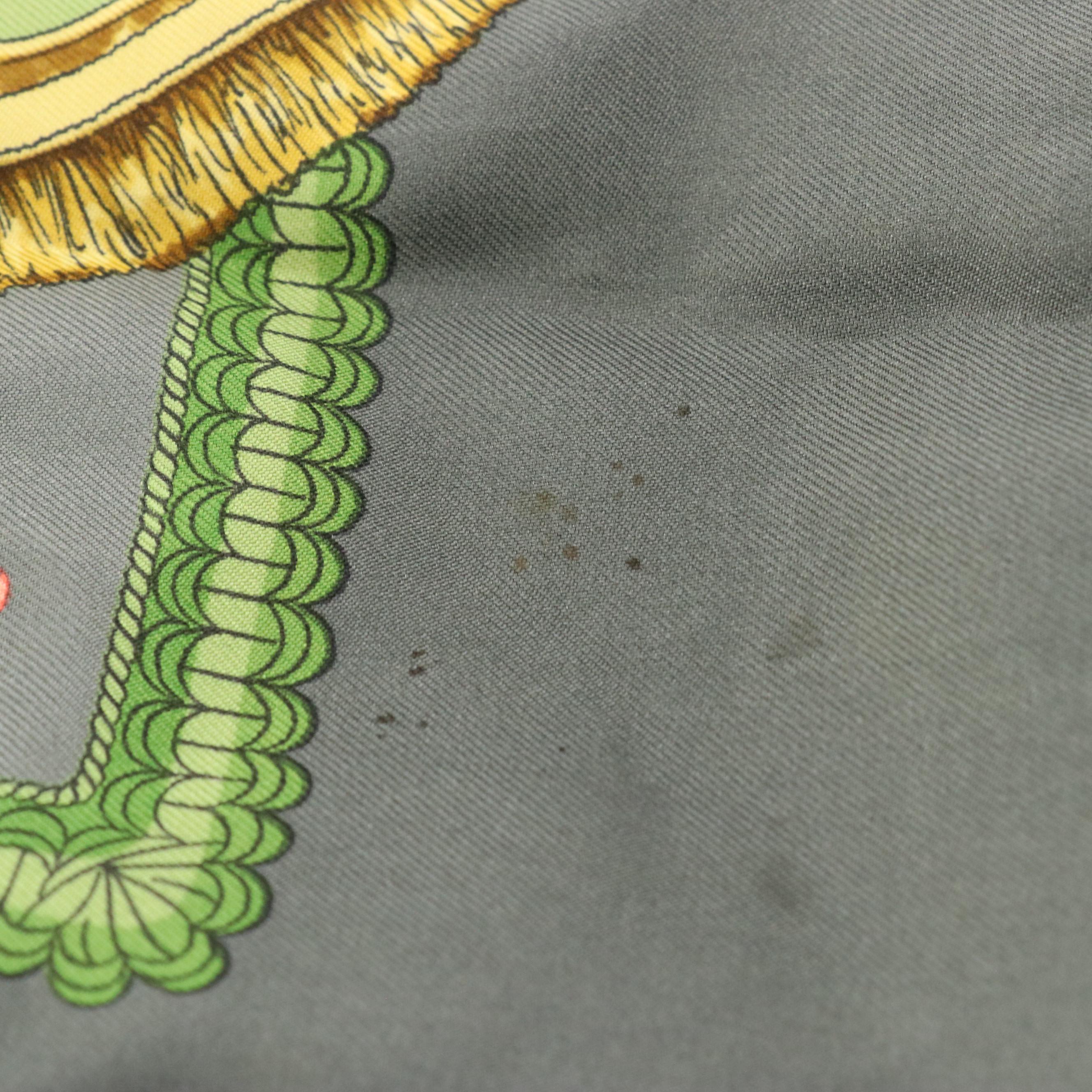 Hermès "Selles a Housse" Scarf 90 in Silk Twill