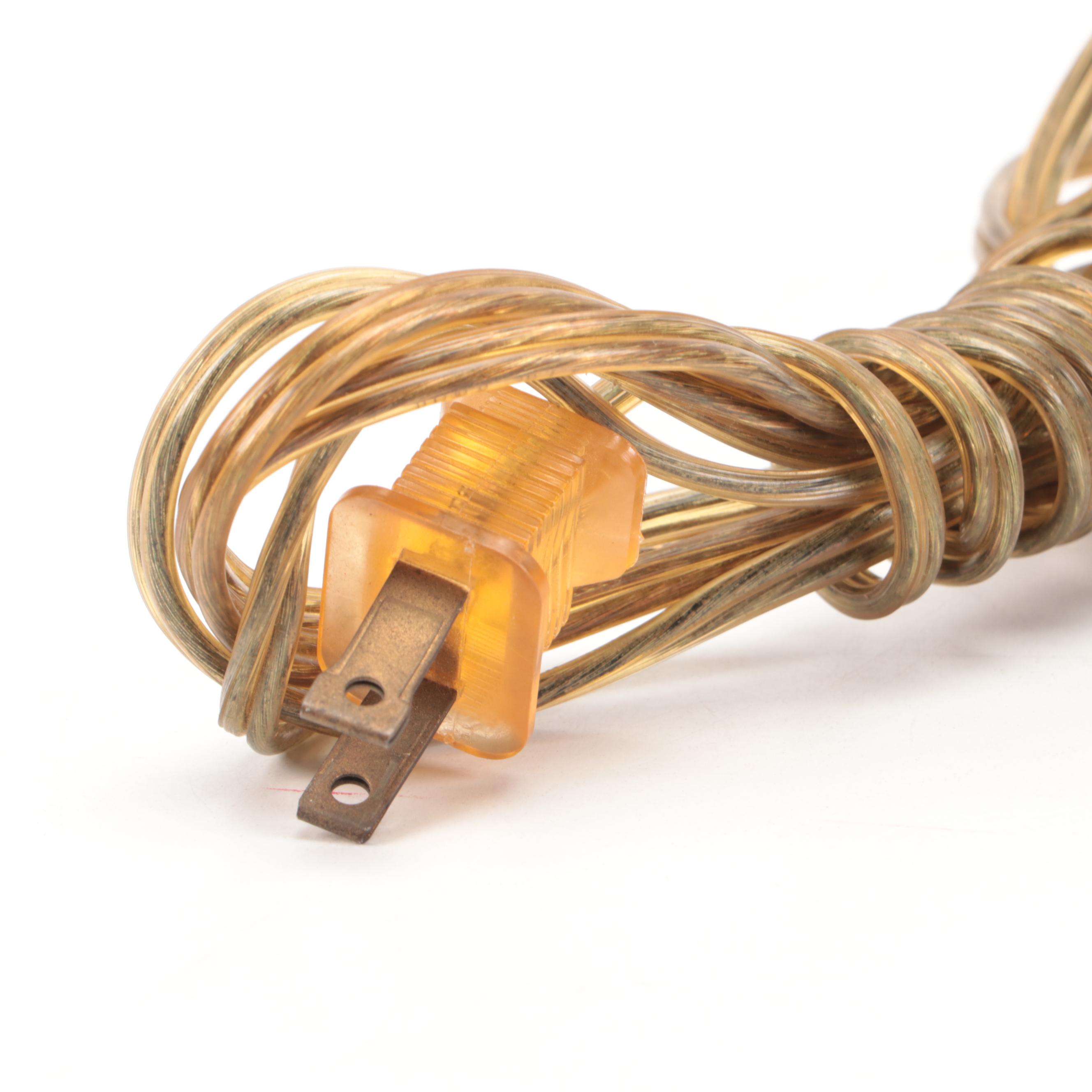 Art Deco Style Nude Female Metal Table Lamp with Slag Glass Fan Shade