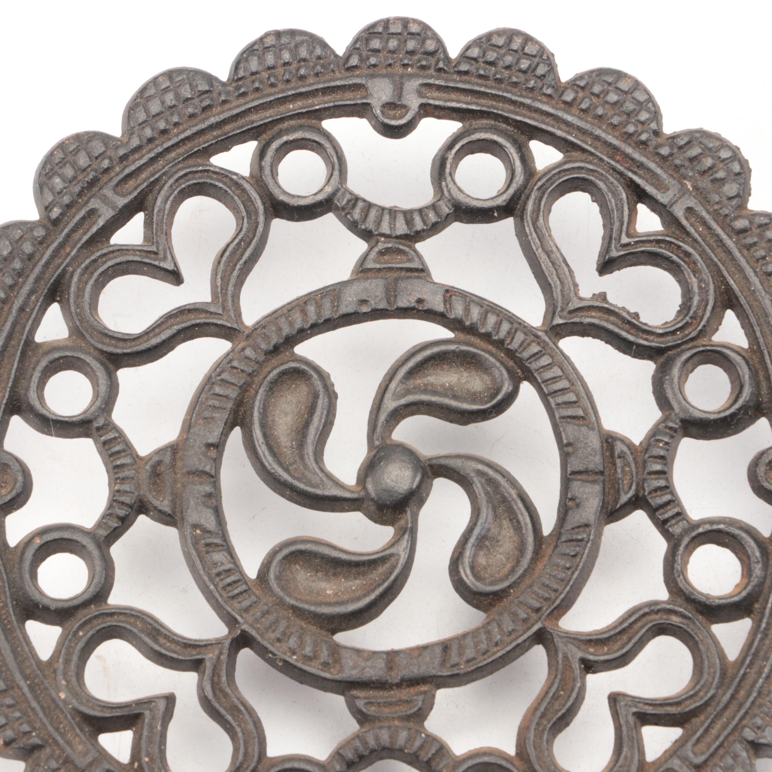 Wilton Cast Iron Candle Wall Sconces