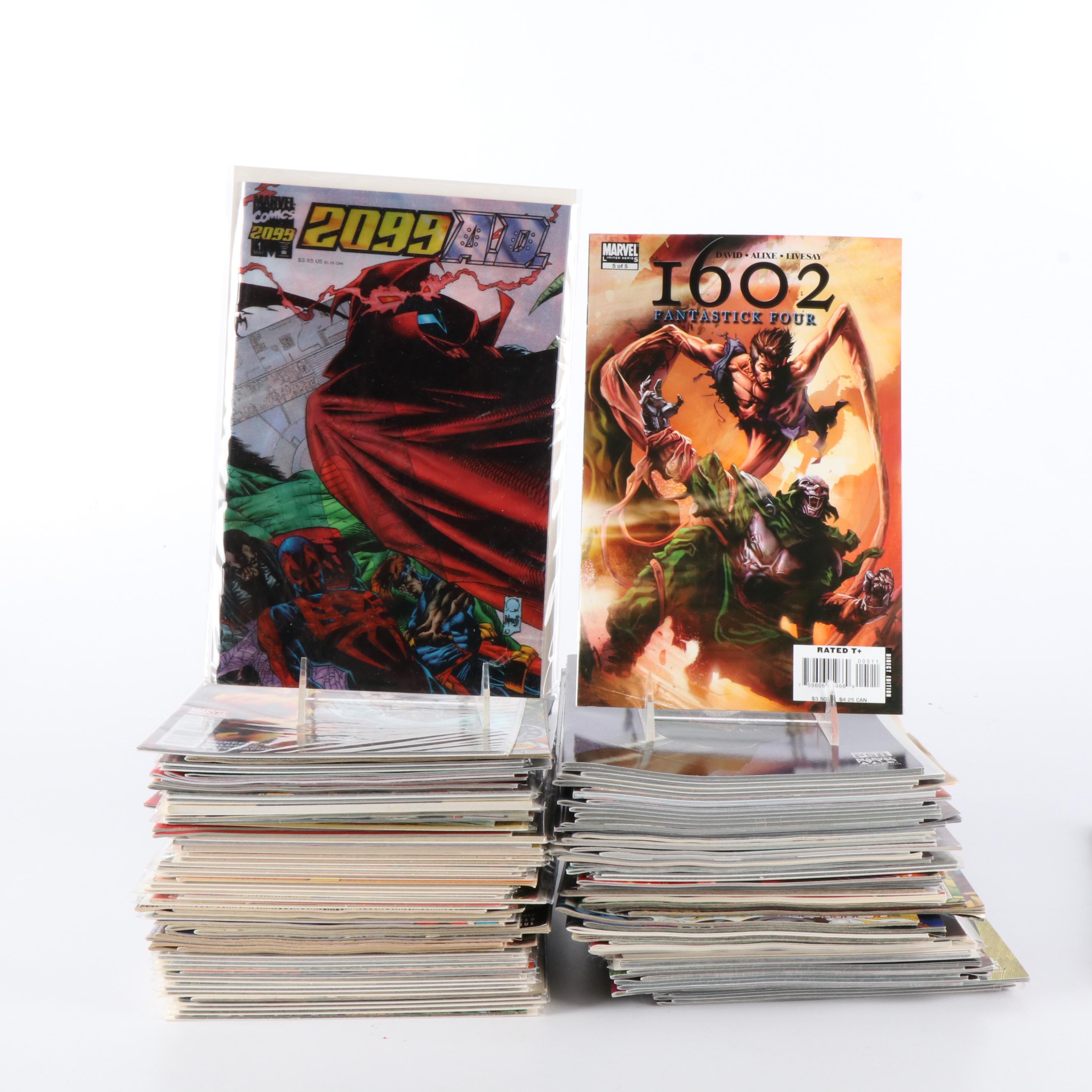 More Than 150 Marvel Comics Including "Spider-Man", "1602" and "2099"