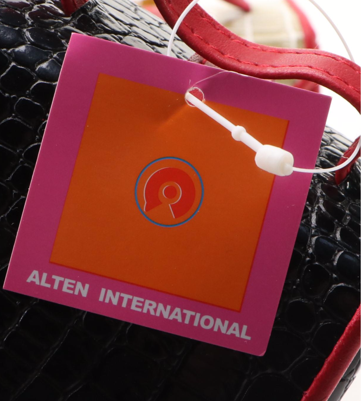 Alten International Faux Crocodile Embossed Travel Jewelry Cases