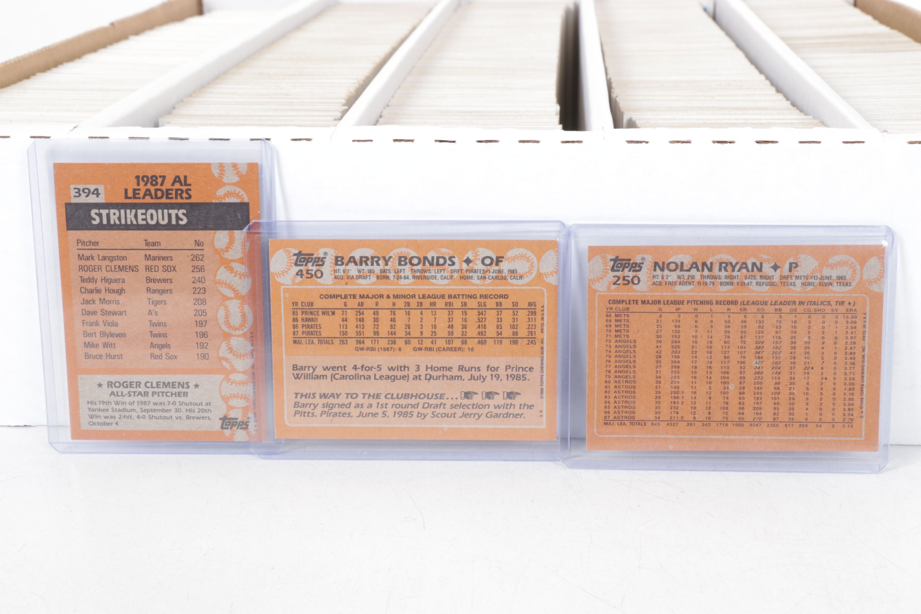 5,000 Mint Condition 1988 Topps Cut Card Storage Vending Case Baseball Cards