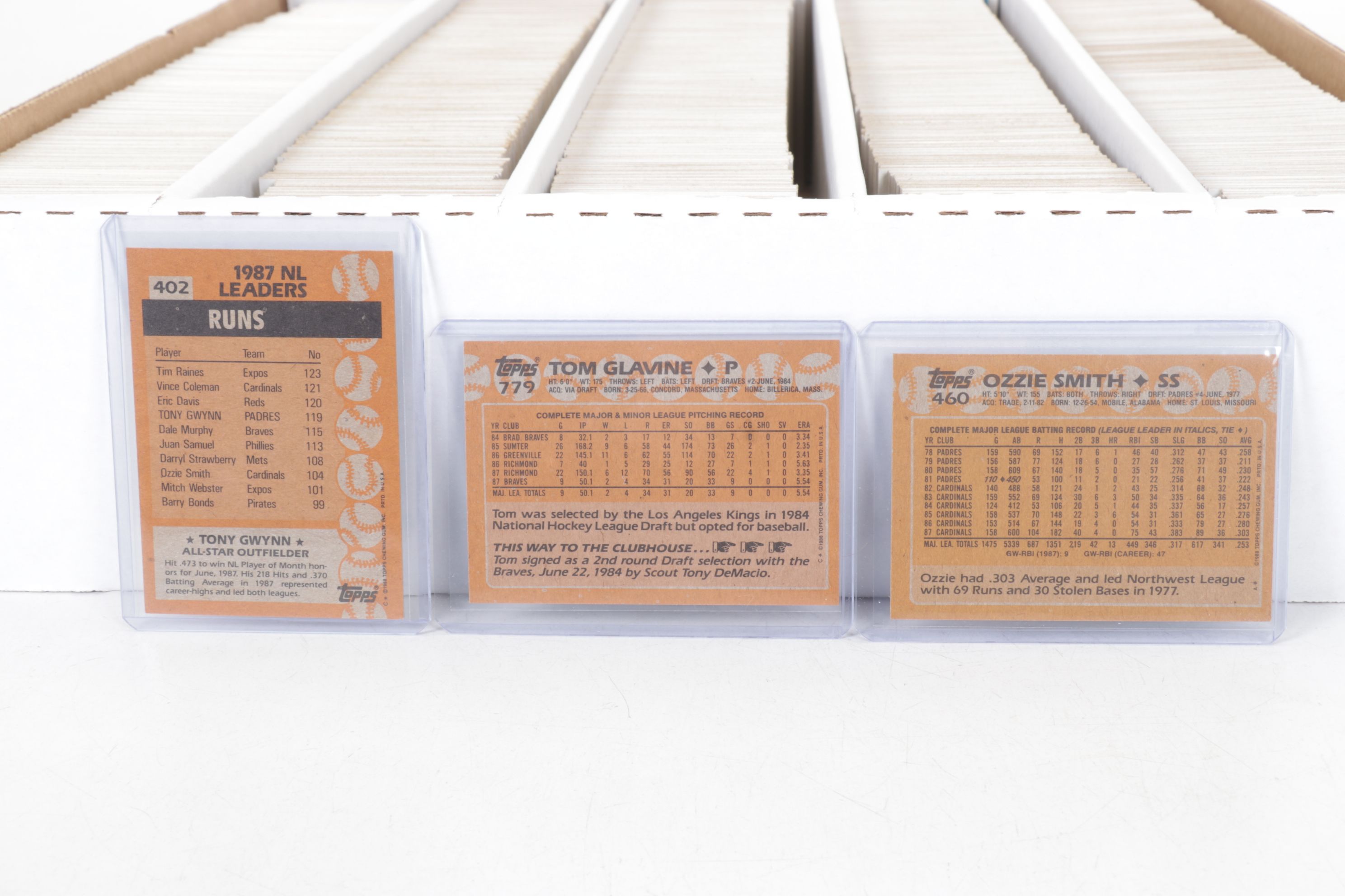 5,000 Mint Condition 1988 Topps Cut Card Storage Vending Case Baseball Cards